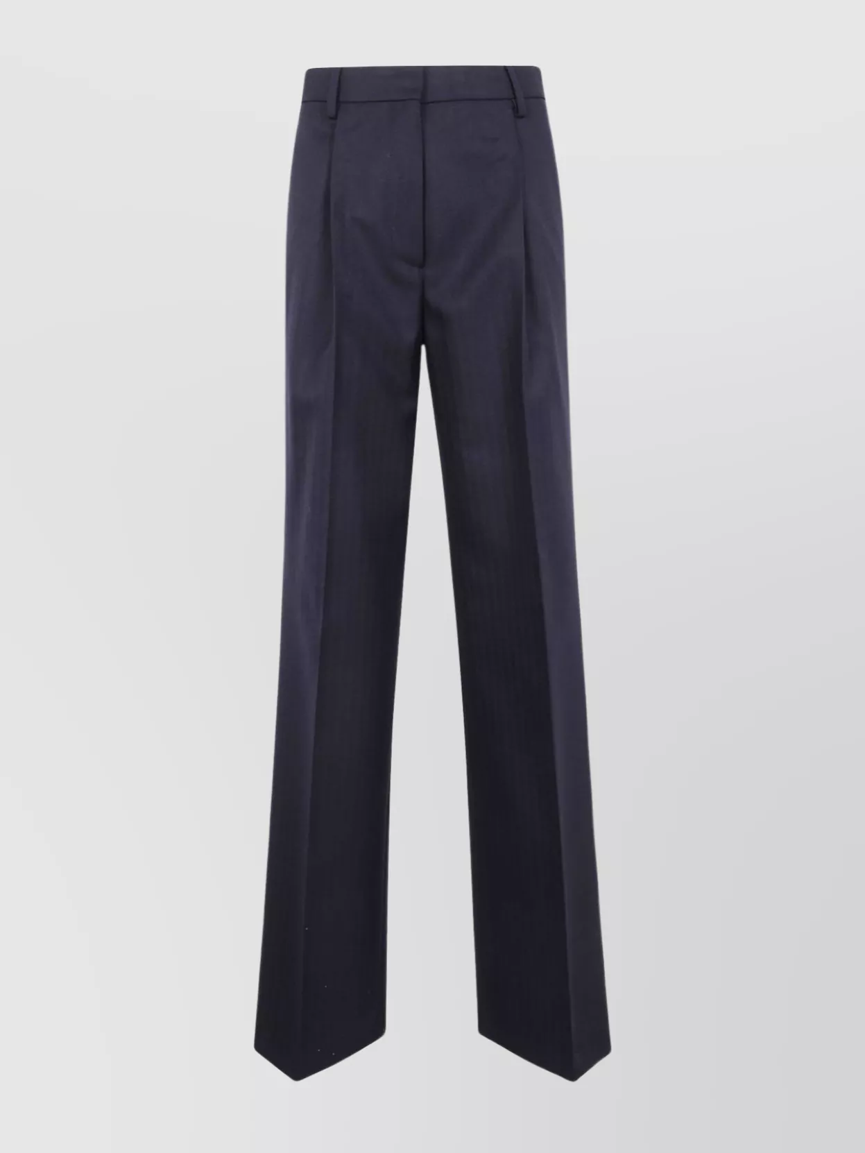 Dries Van Noten Wide Leg Trousers Pleated Front In Black