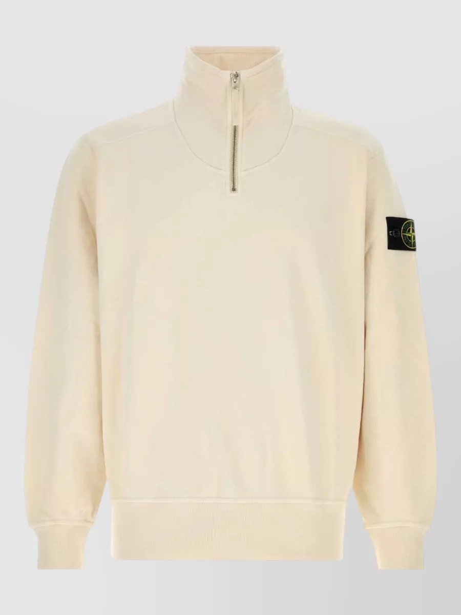 Stone Island cotton half-zip sweatshirt
