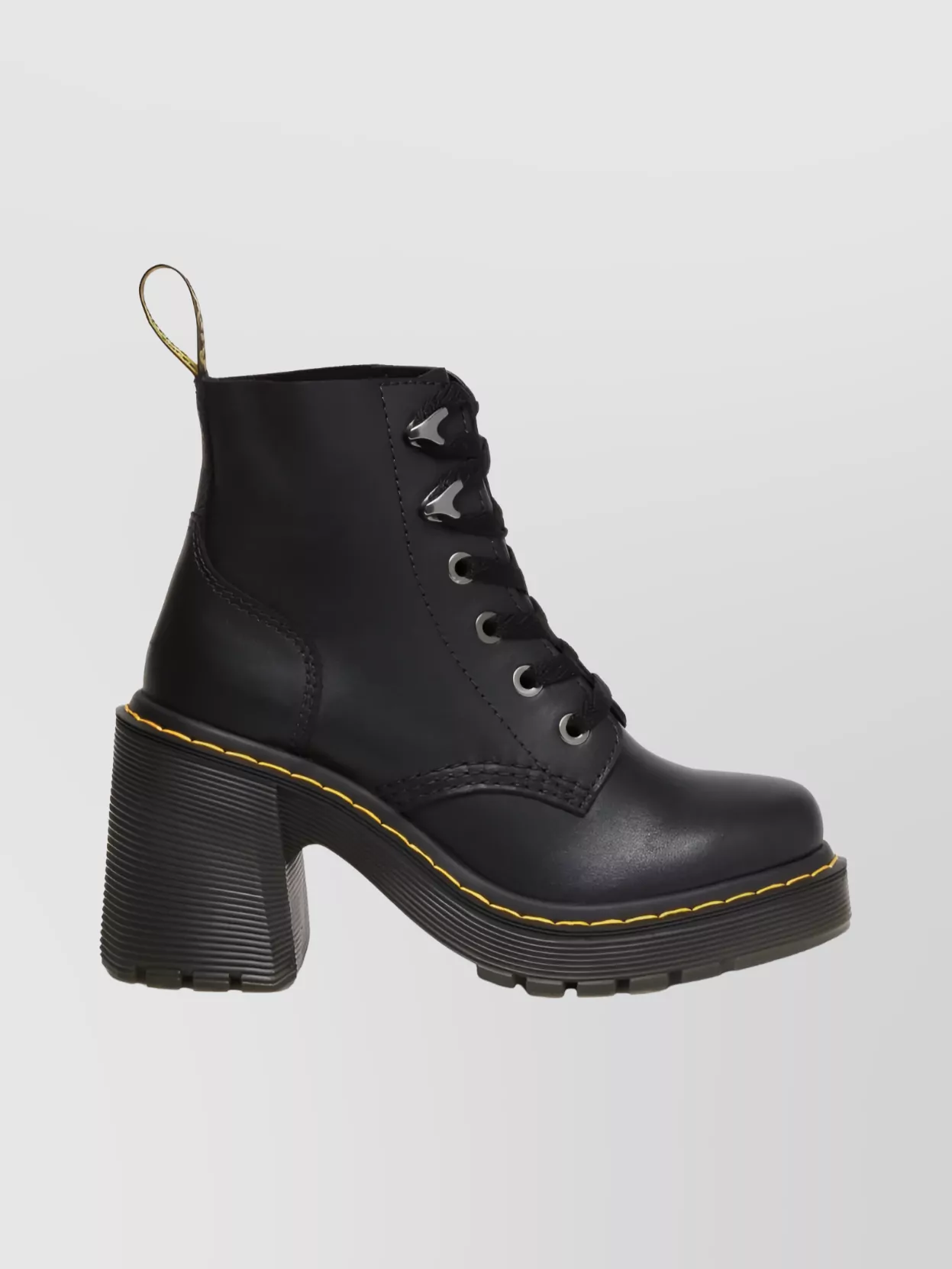 Dr Martens Chunky Heeled Boots Pull Tab