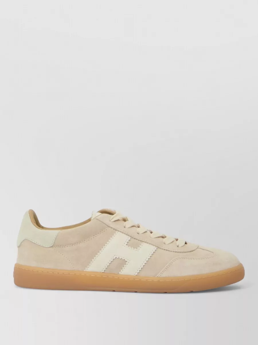 Hogan Leather Chunky Lace-Up Sneakers