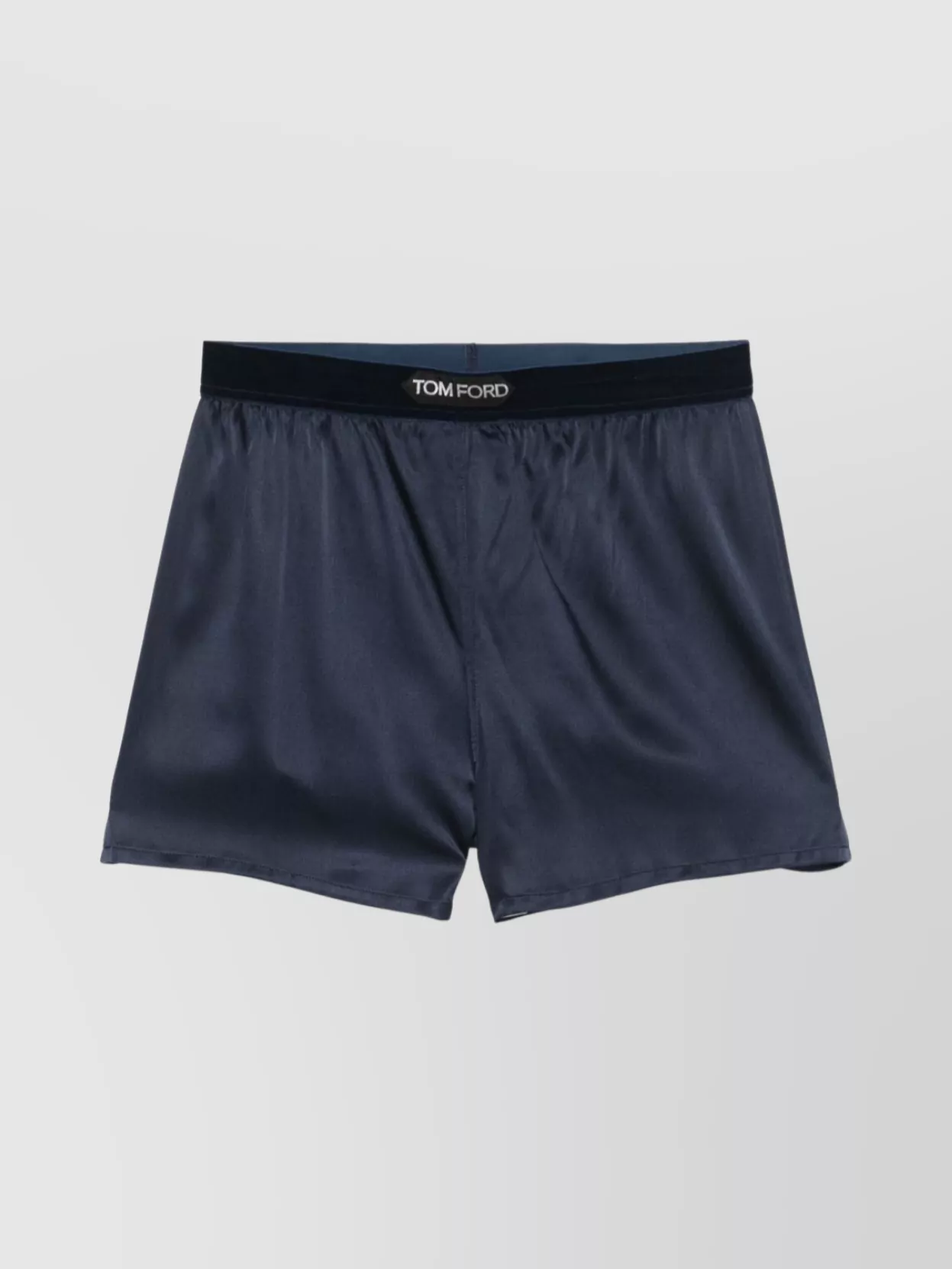 Tom Ford Silk Shorts With Elasticated Waistband And Satin Finish