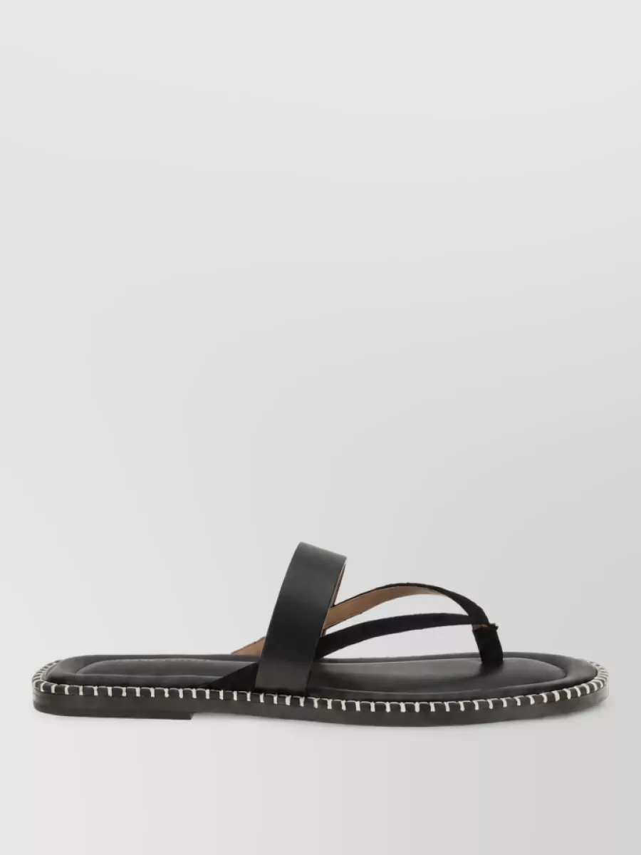 Dries Van Noten Sequin-Embellished Leather Slides