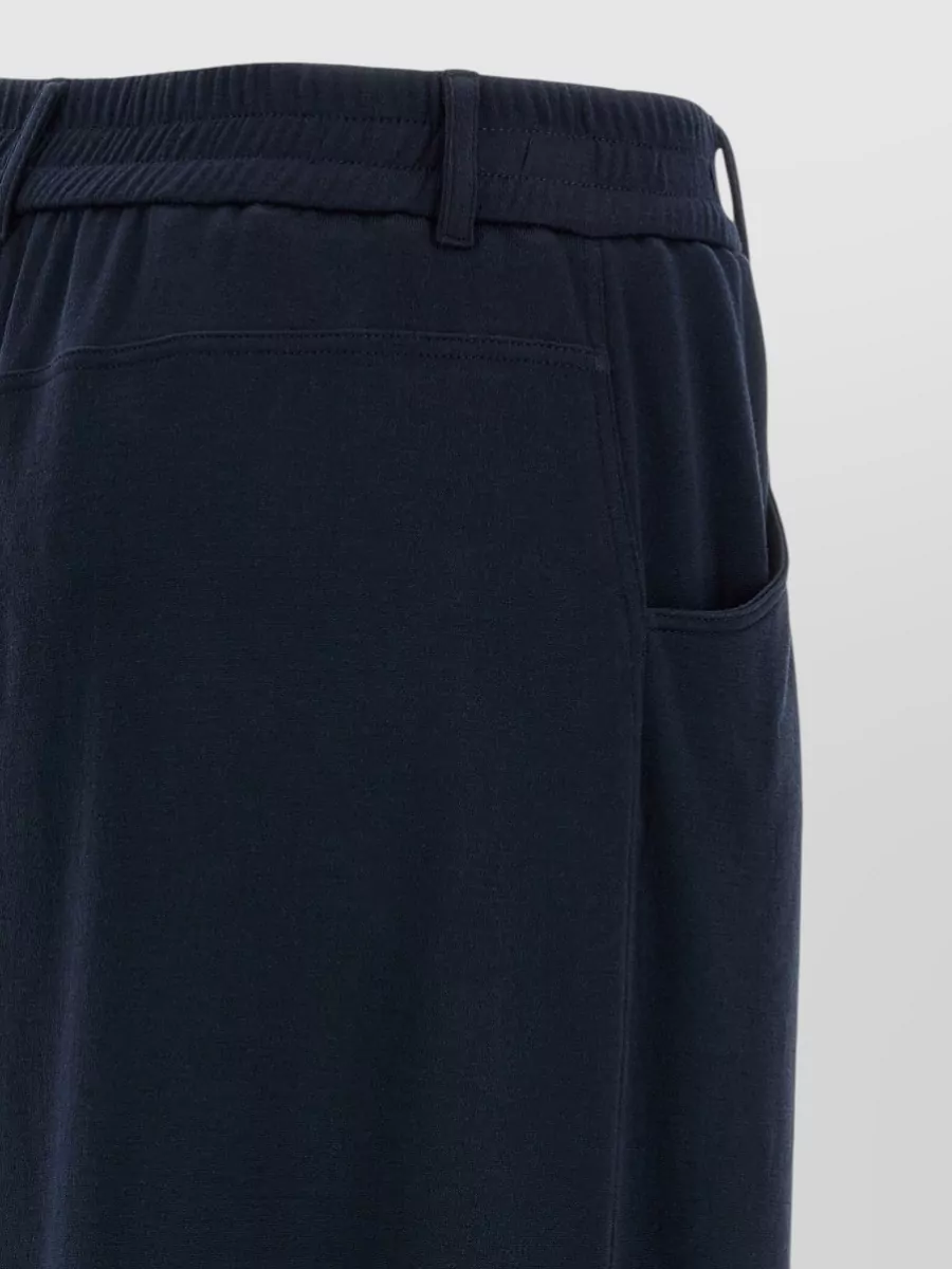Brunello Cucinelli Silk Wide-Leg Loungewear Trousers