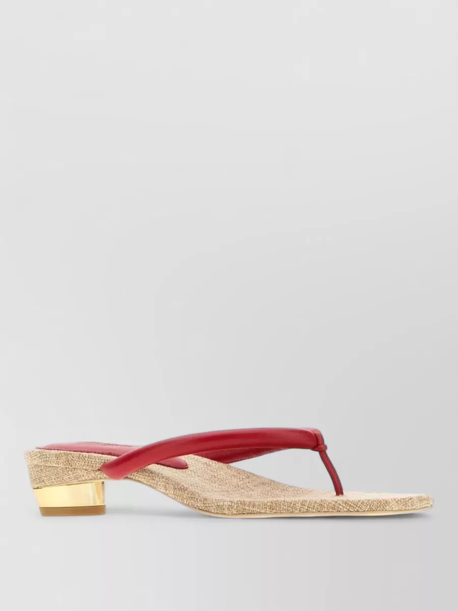 Cult Gaia leather thong mules
