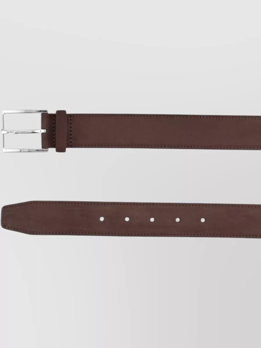 Boss Leather Belt Adjustable Length Multiple Holes
