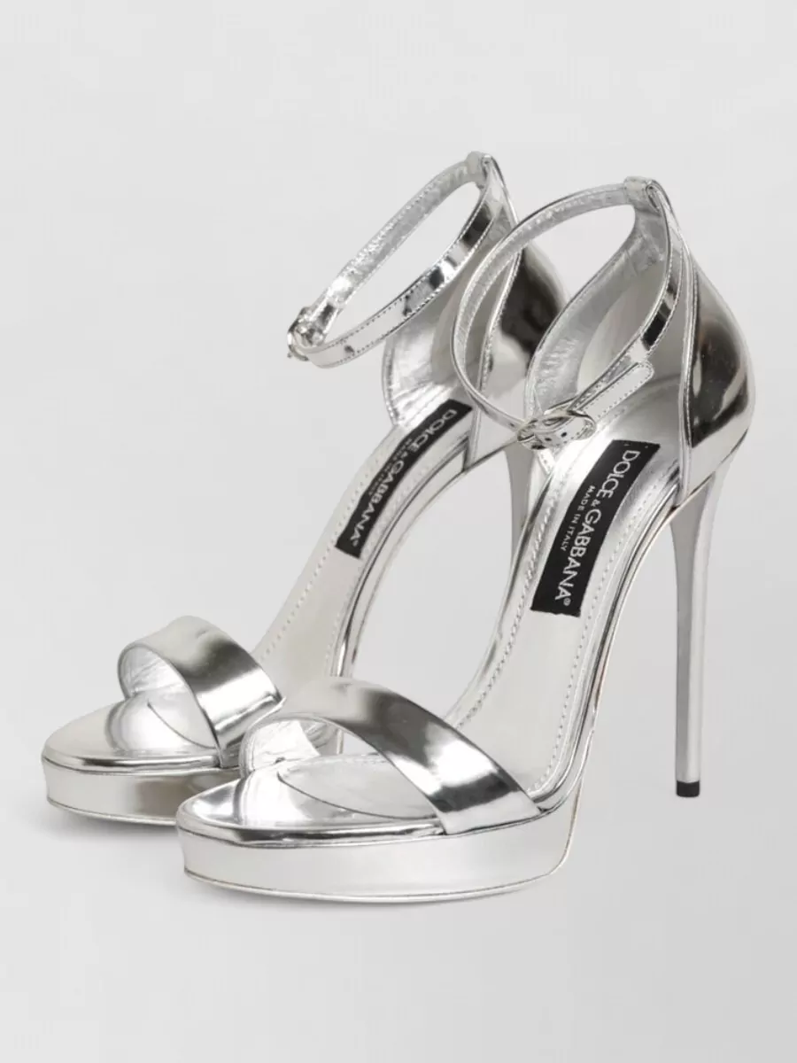 Dolce&Gabbana Leather Platform Sandals