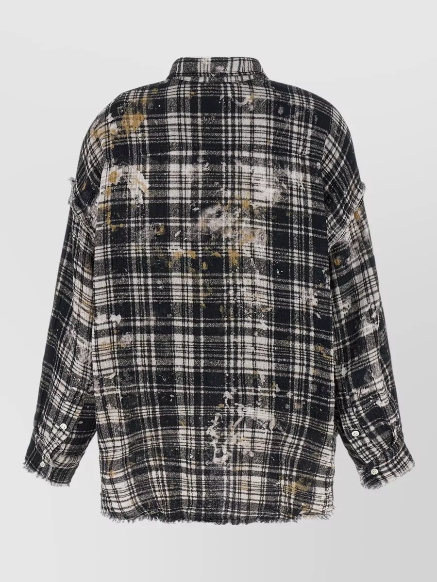 R13 Fringed Asymmetric Cotton Shirt