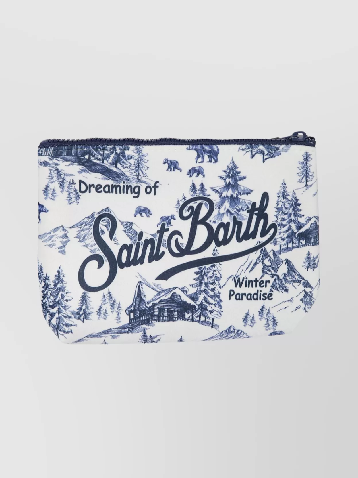 Mc2 Saint Barth Graphic Print Wrist Strap Clutch Bag