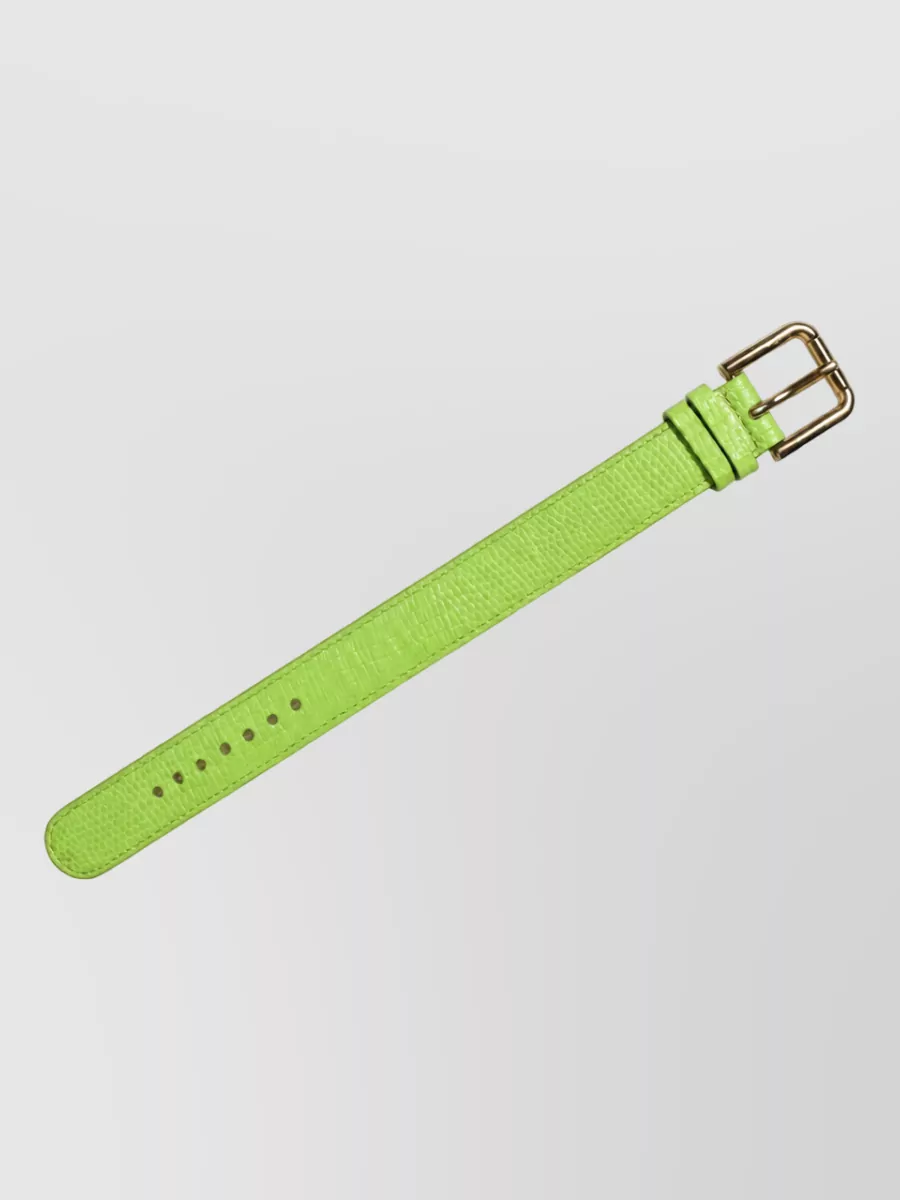 Dolce&Gabbana Textured Leather Bracelet