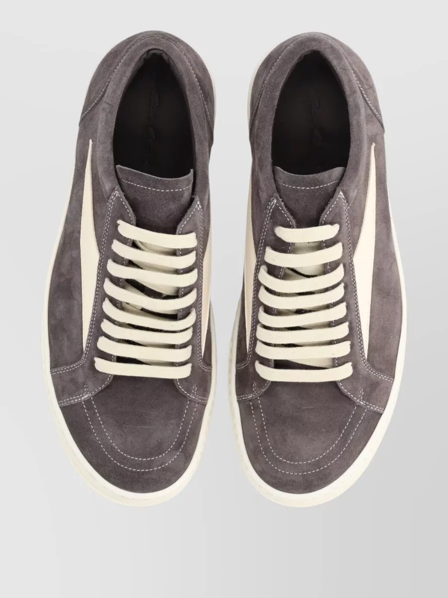 Rick Owens Archive Runner Sneaker Contrast Sole Suede
