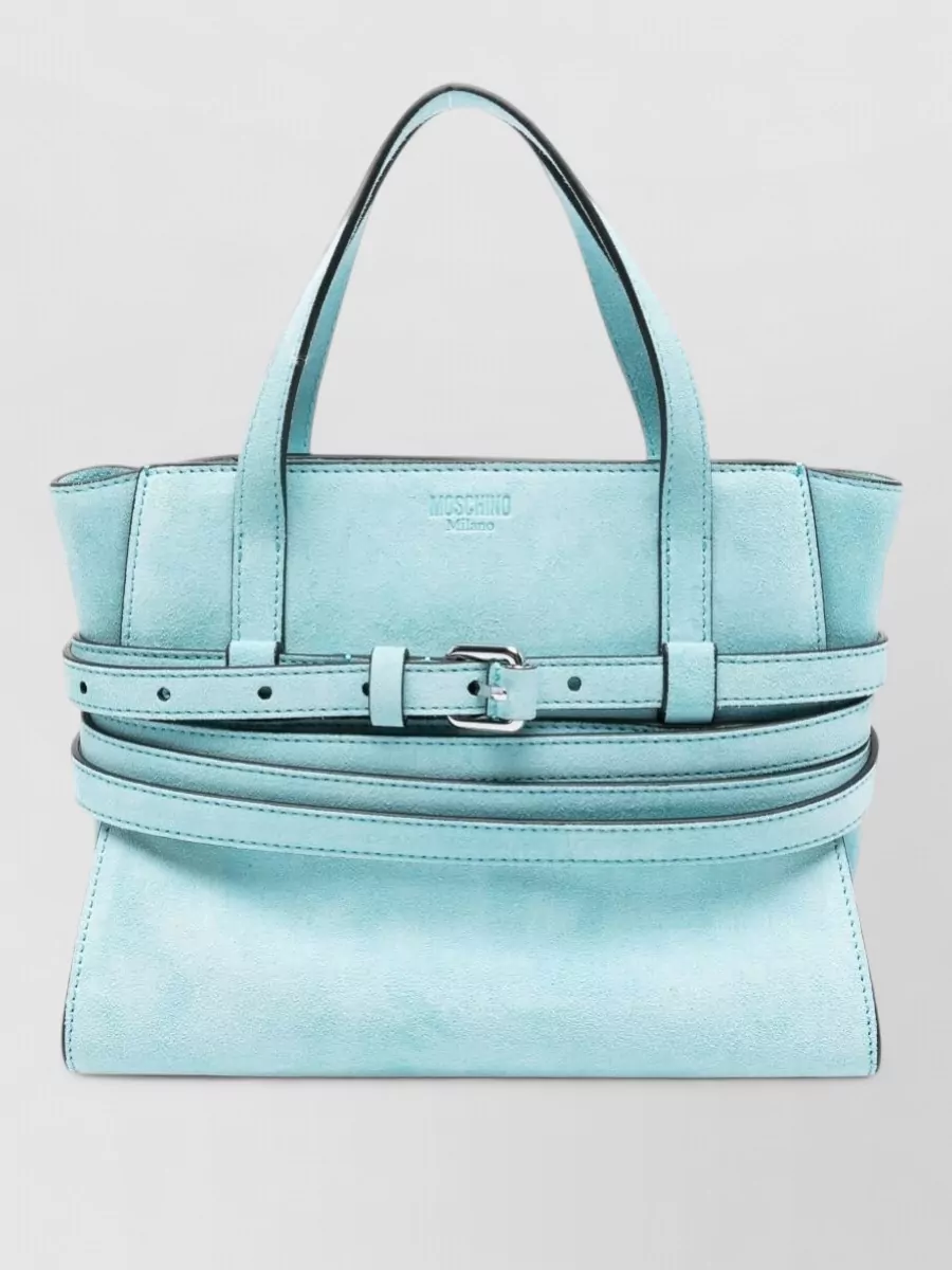 Moschino Suede leather tote bag