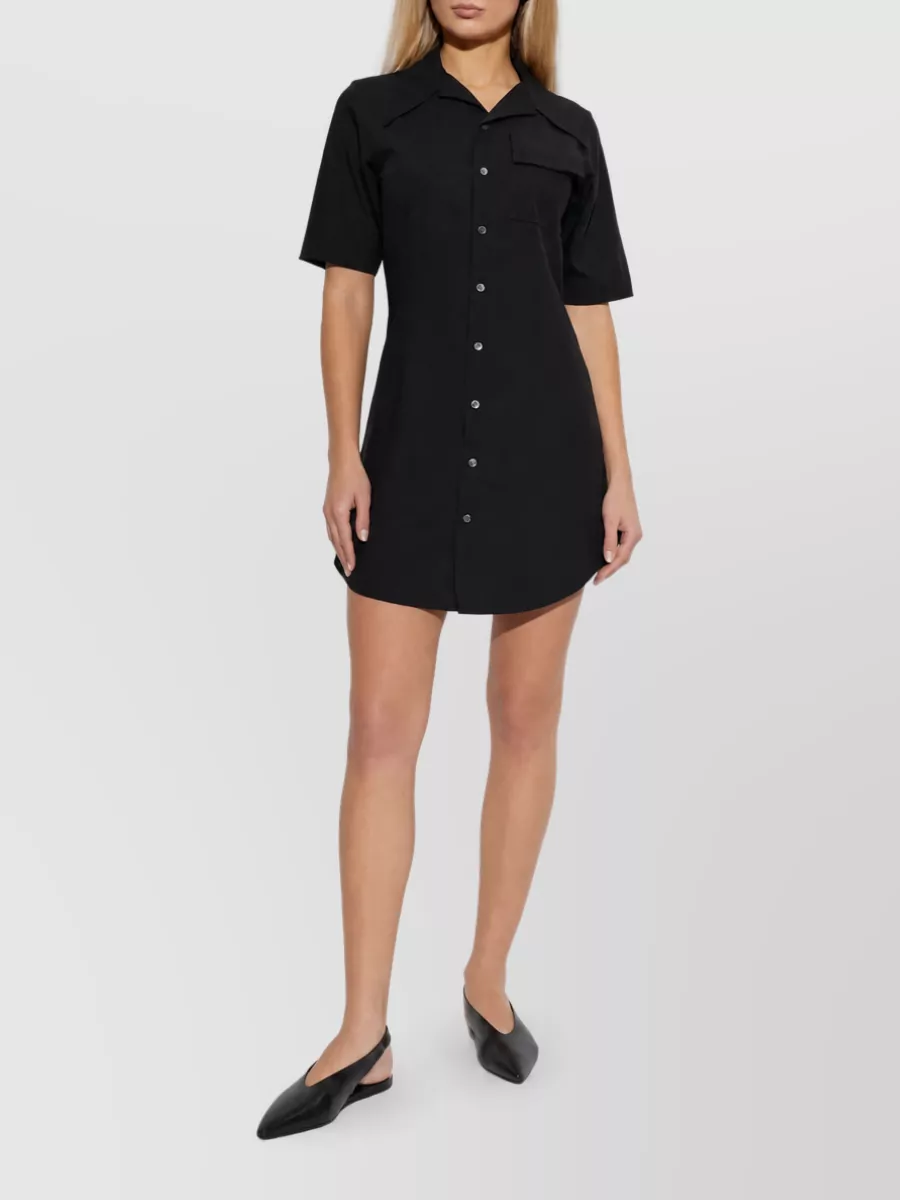 Ami Paris Wool Short Shirt Dress