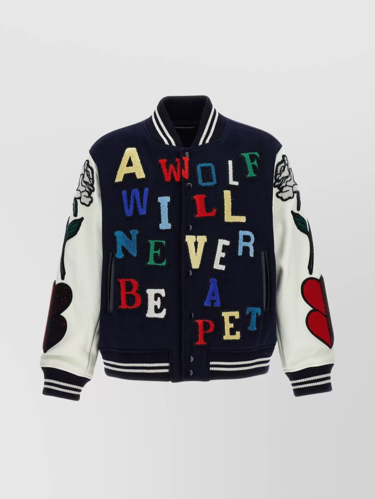 Shop Undercover Bomber Jacket Embroidered Patches