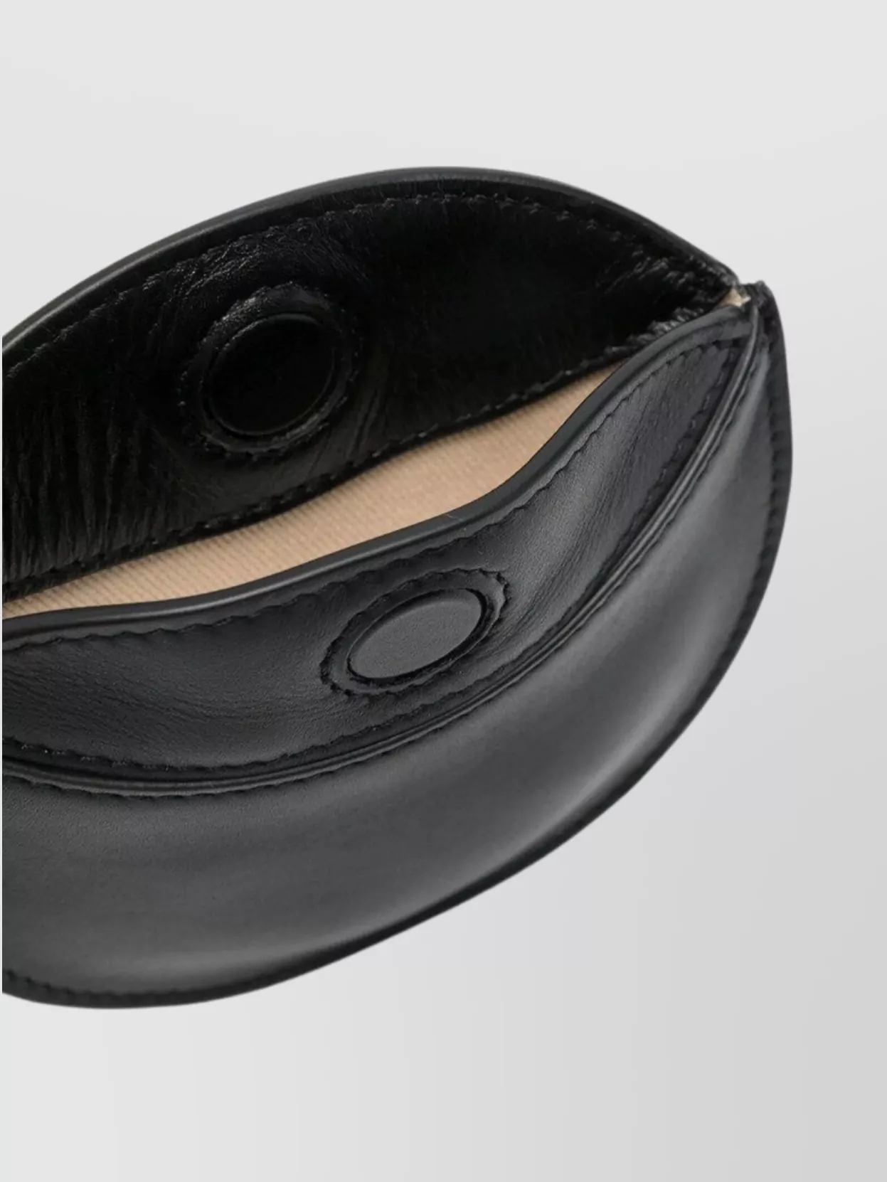 Jacquemus Curved Half-Moon Leather Bag Accessory
