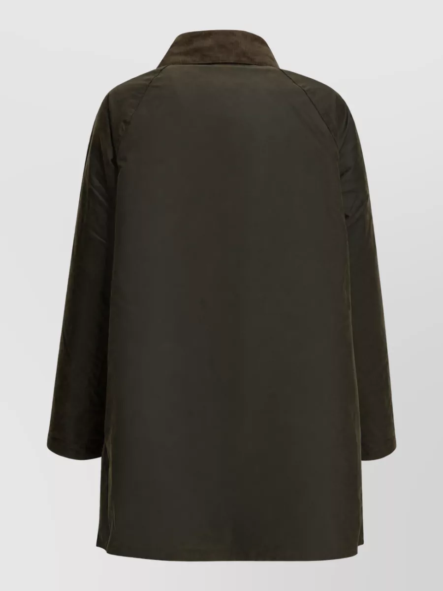 Barbour Waxed Cotton Single-Breasted Coat