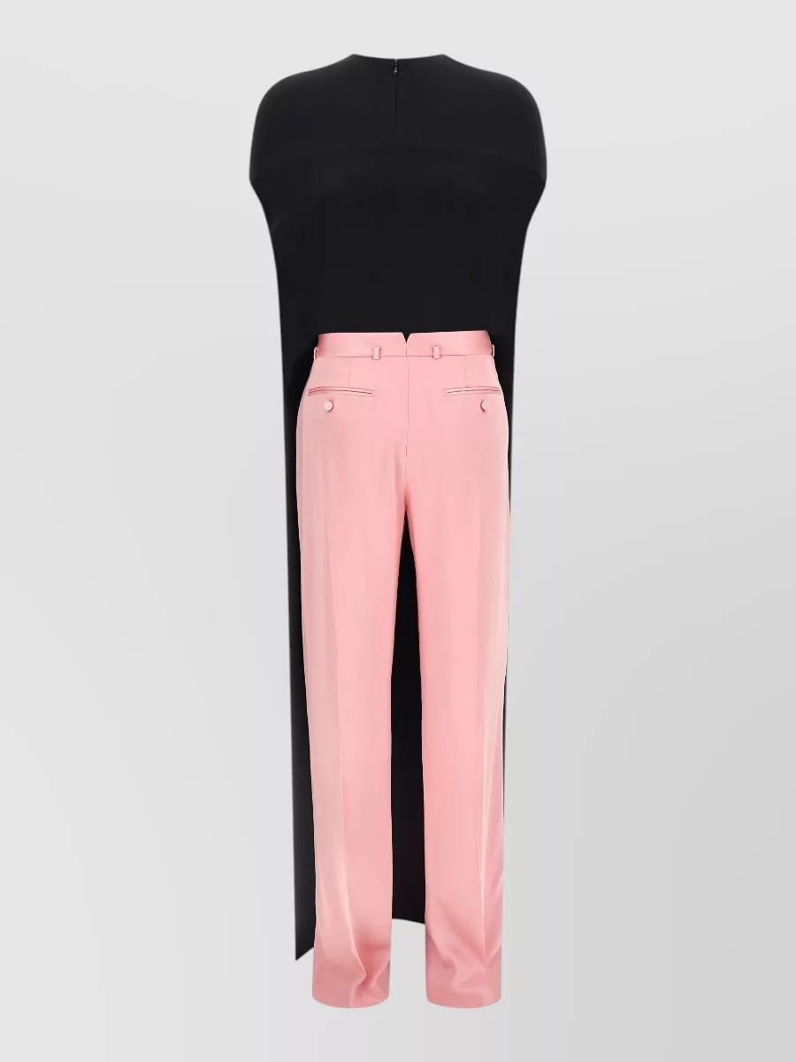 Tom Ford silk two tone wide leg jumpsuit