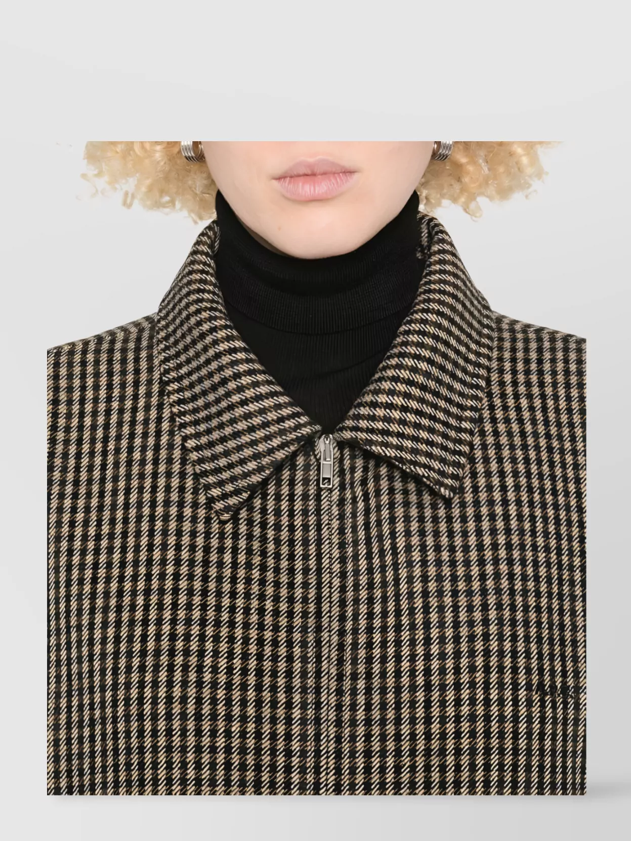 A.p.c. Checkered Jacket With Collared Neck And Pockets