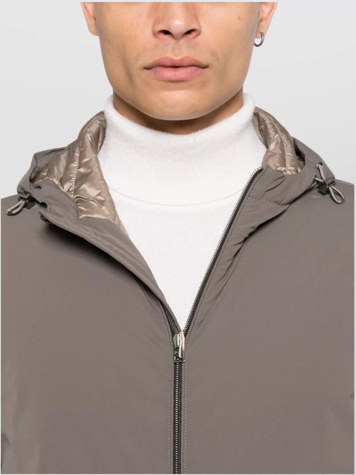 Herno Jackets Cropped Elasticated Hem