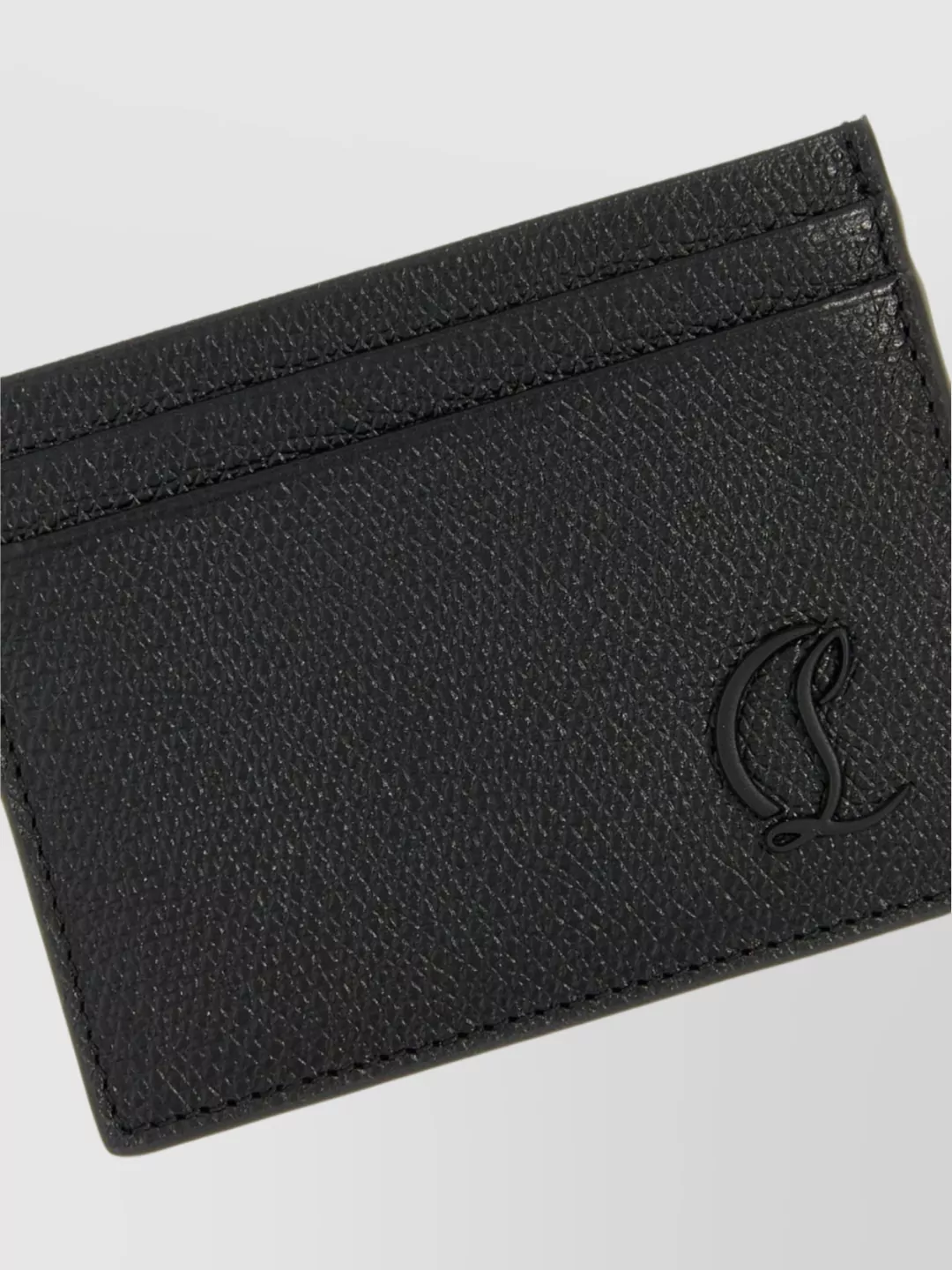 Christian Louboutin 'Moonlight' Compact Textured Card Holder