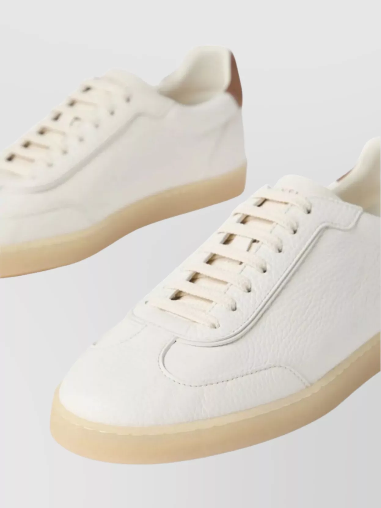 Brunello Cucinelli Leather Low-Top Sneakers Rubber Sole