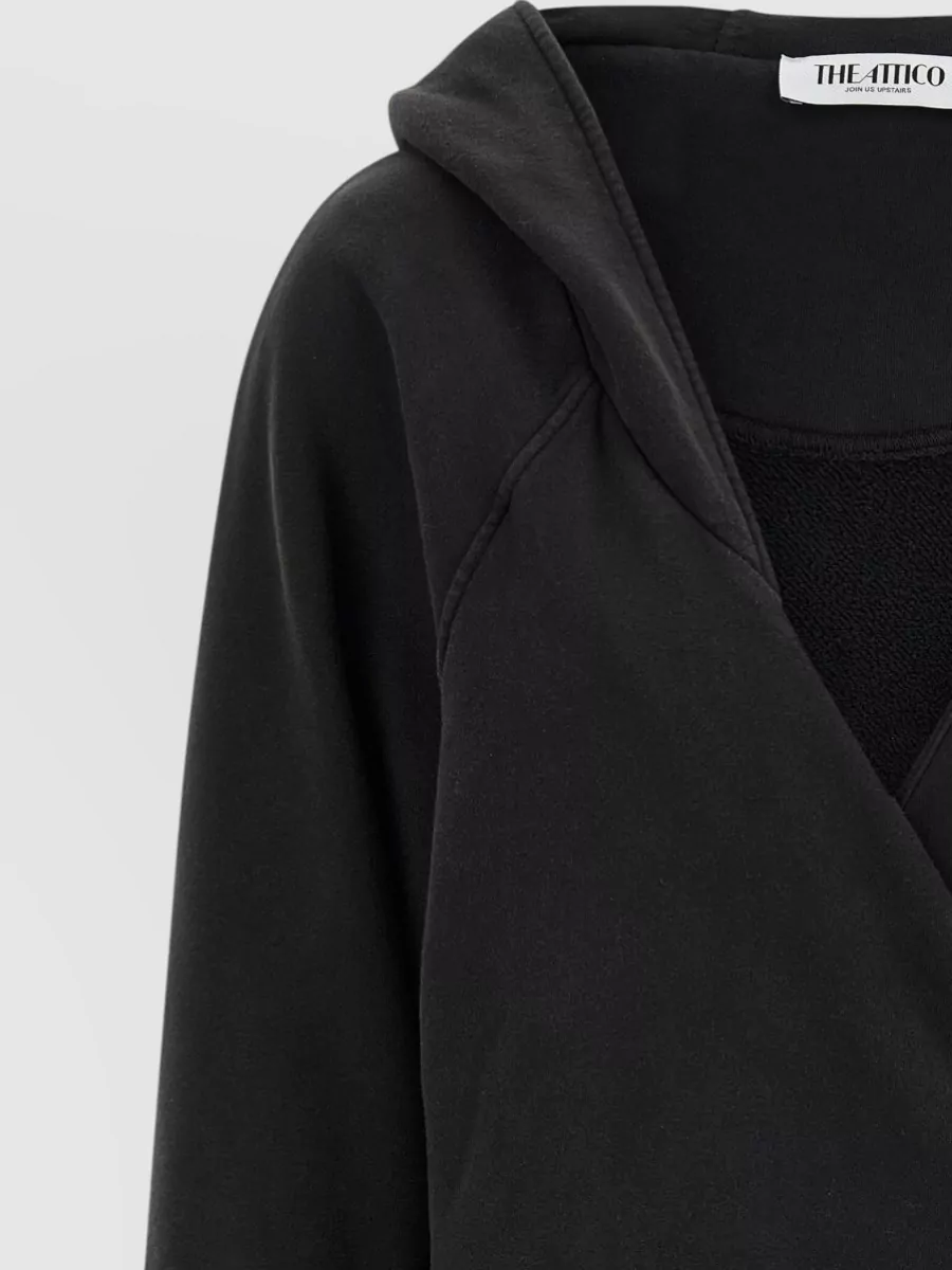 The Attico Cotton Hooded Mini Dress