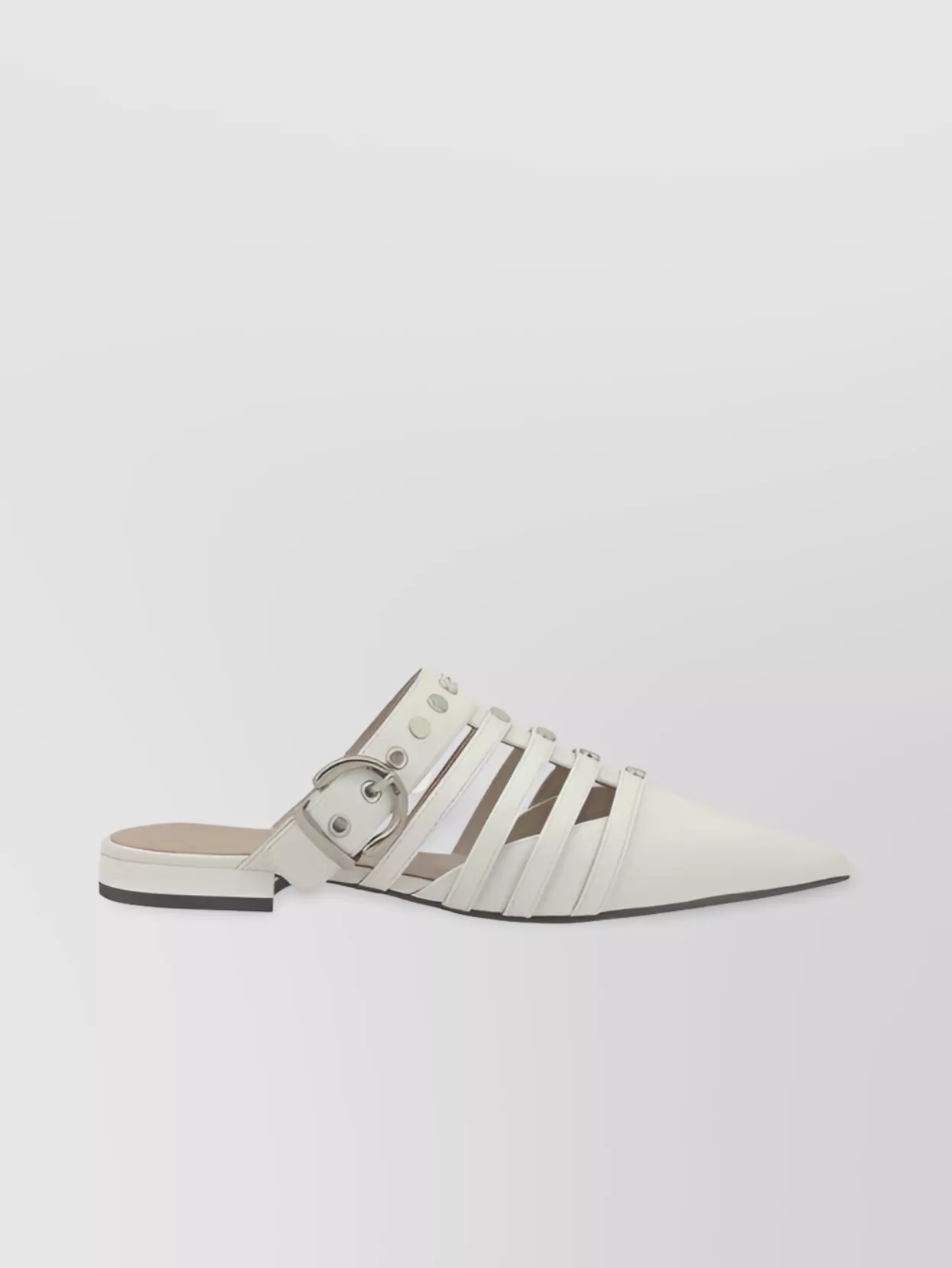 Shop Pinko Nappa Milk Mules