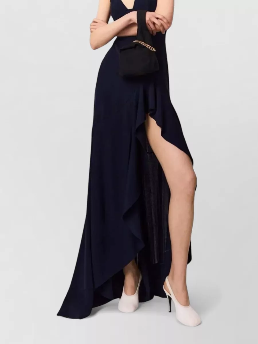 Stella Mccartney Asymmetric Ruffled Maxi Dress