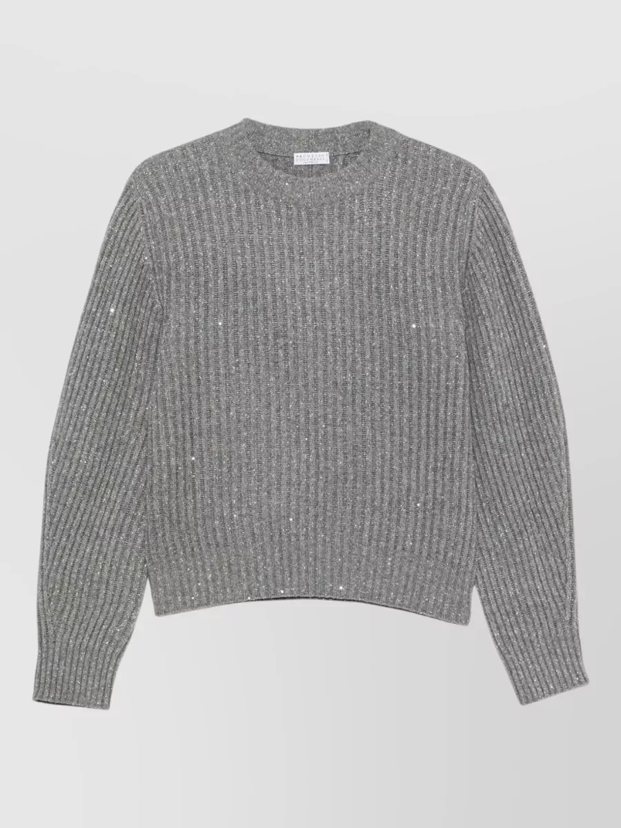 Brunello Cucinelli cashmere wool ribbed sweater