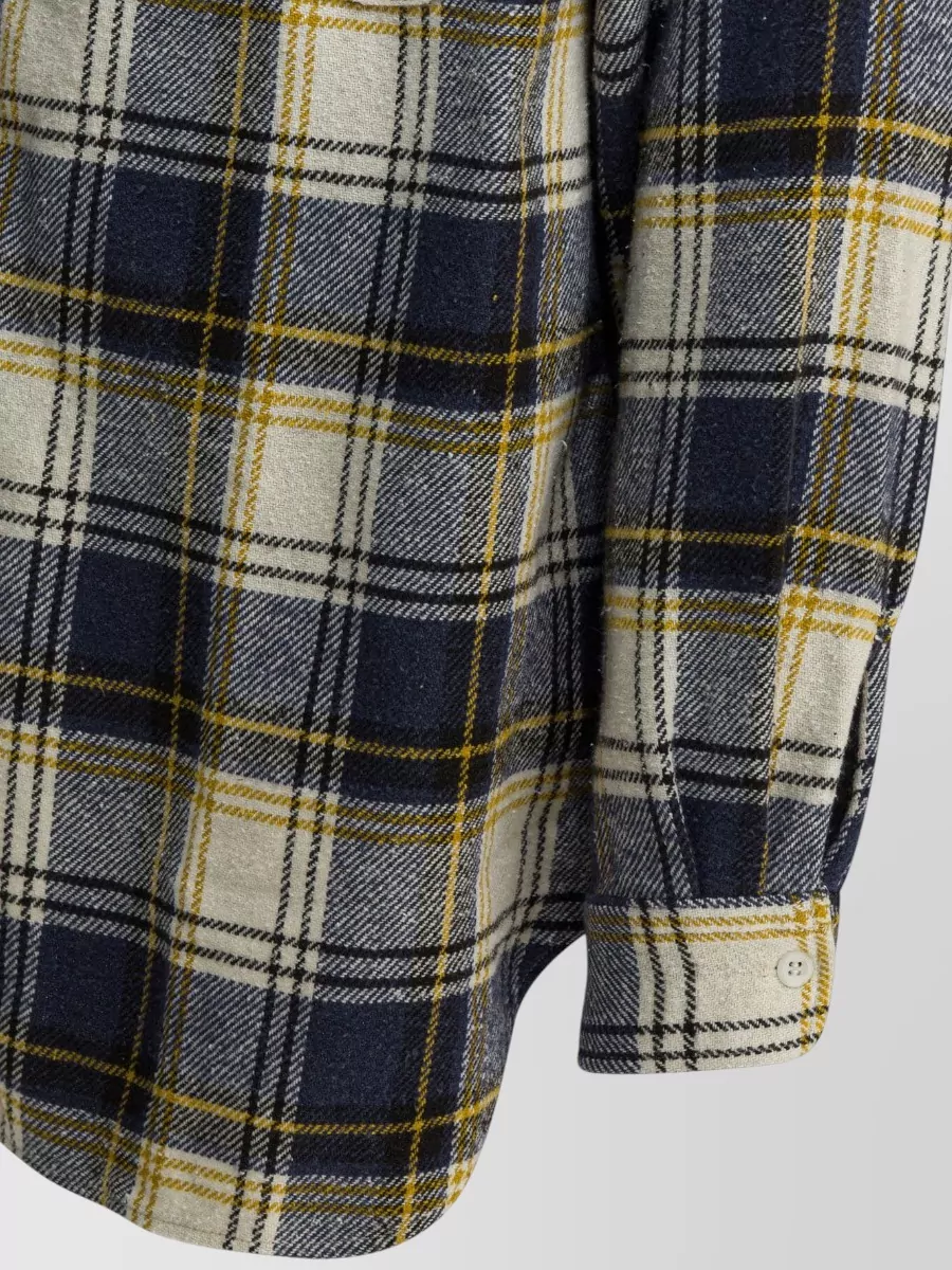 Beams Plus Long Sleeve Shirt Button Down Collar