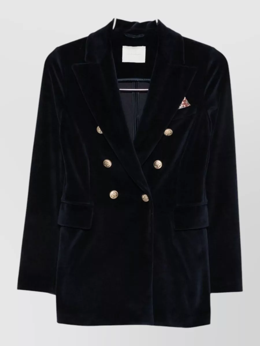 Circolo 1901 Velvet double-breasted suit jacket