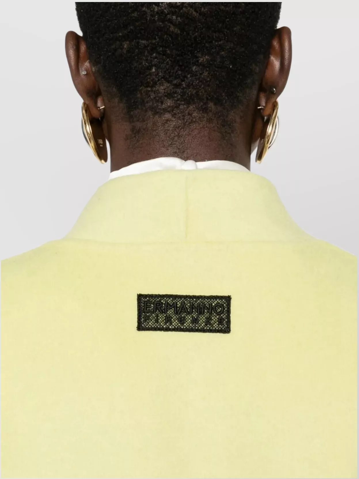 Ermanno Firenze Soft Textured Long Sleeve Belted Coat