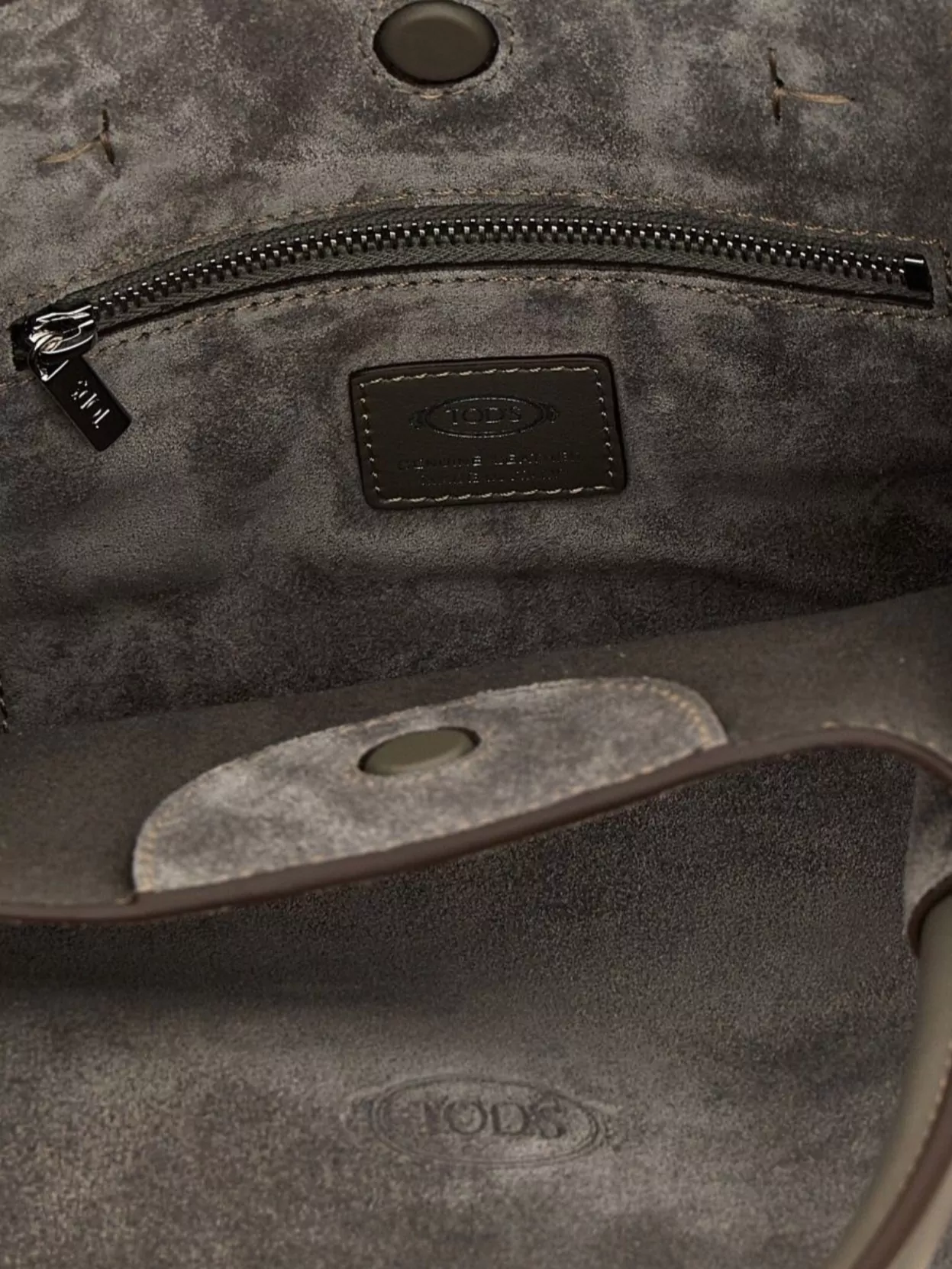 Tod's Small Structured Handbag Suede Finish