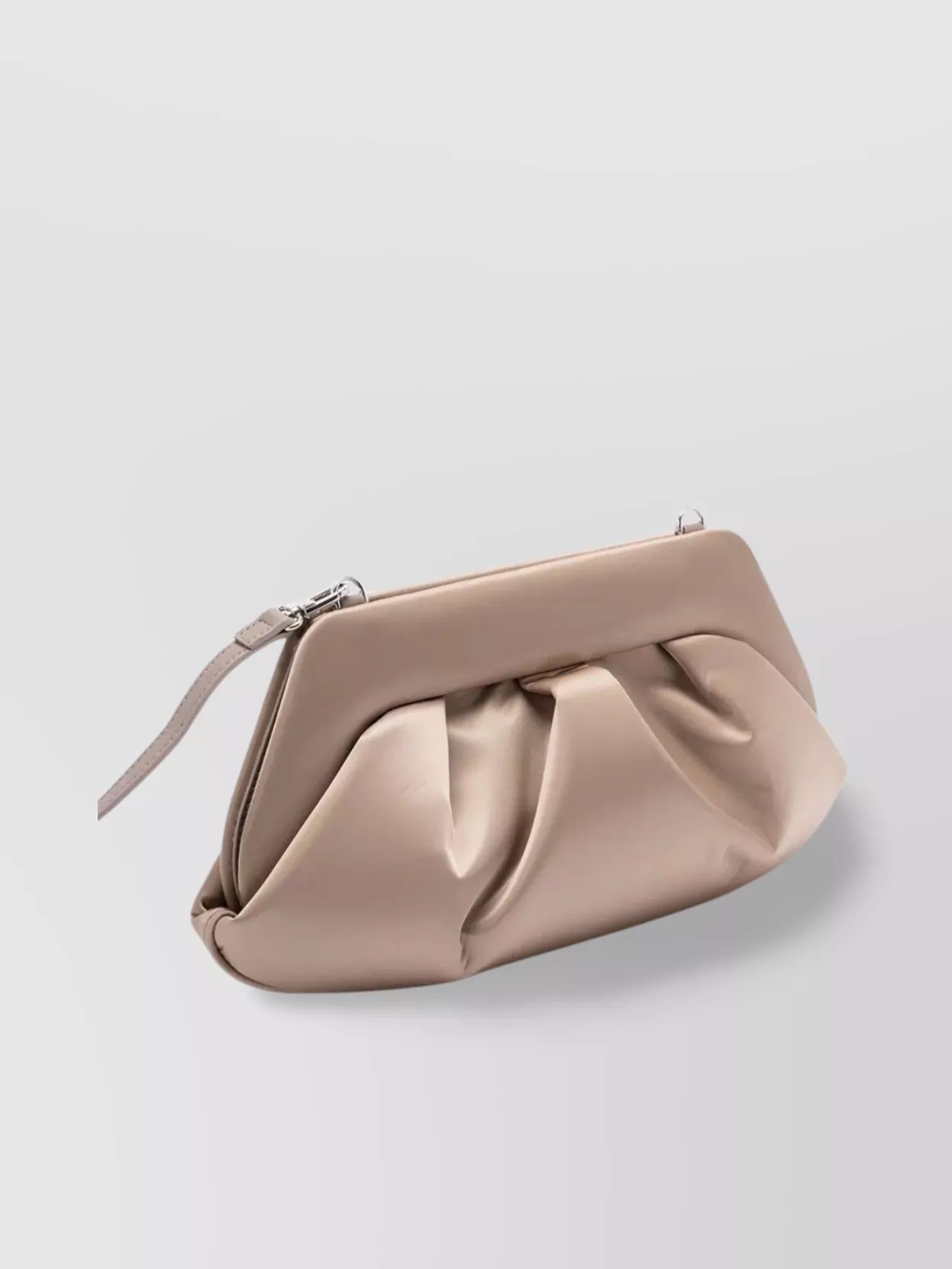 Themoiré Pleated Satin Clutch Bag