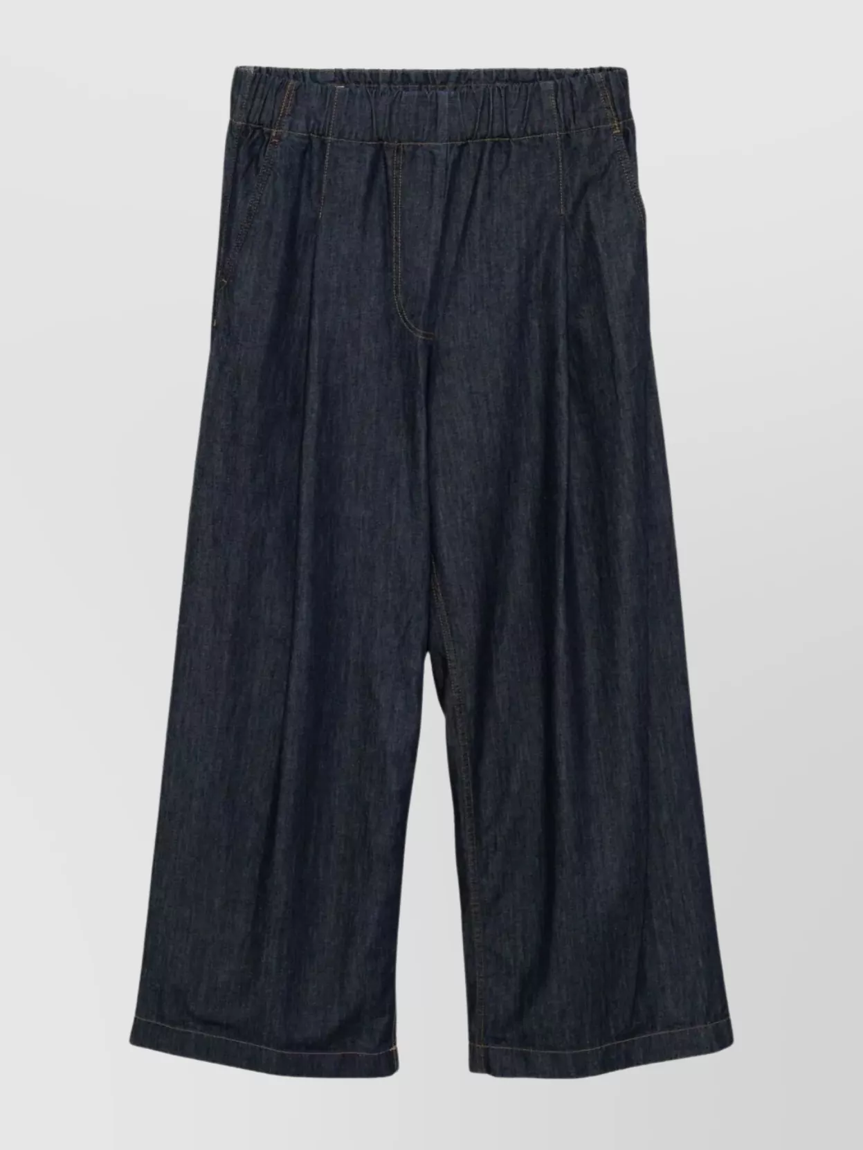 Dries Van Noten Wide Leg Denim Trousers And Pockets