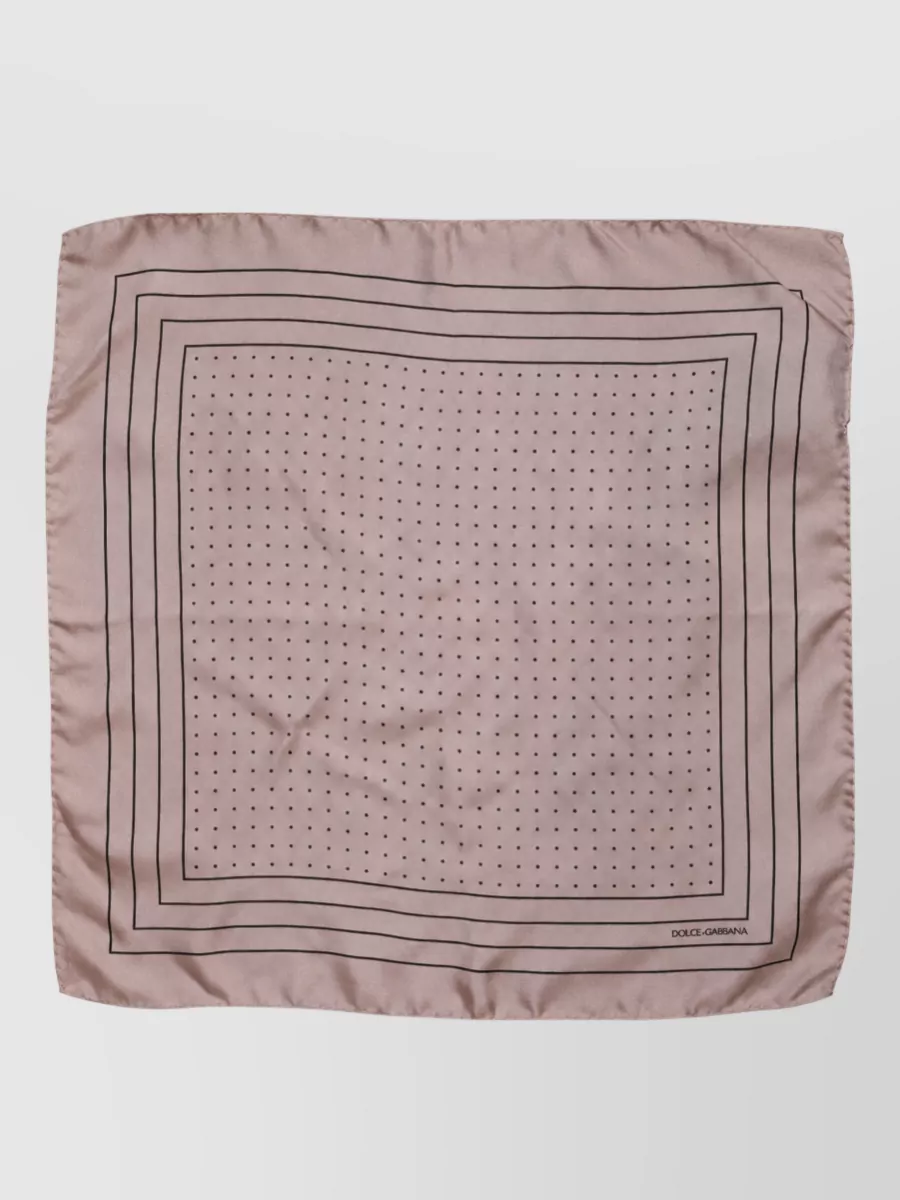 Dolce&Gabbana polka-dot silk square scarf