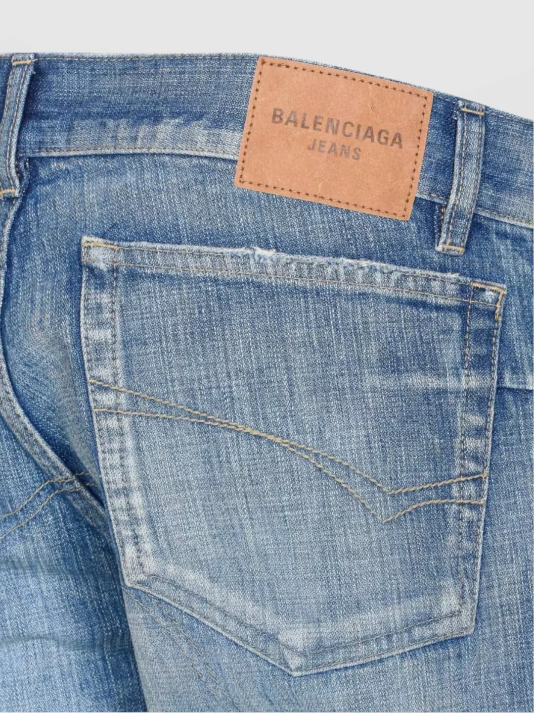 Balenciaga Denim Jeans With 5 Pockets And Belt Loops
