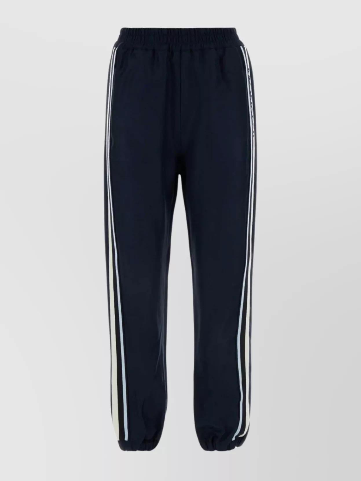 Shop Moncler Viscose Joggers With Stretch Waistband And Cuffs