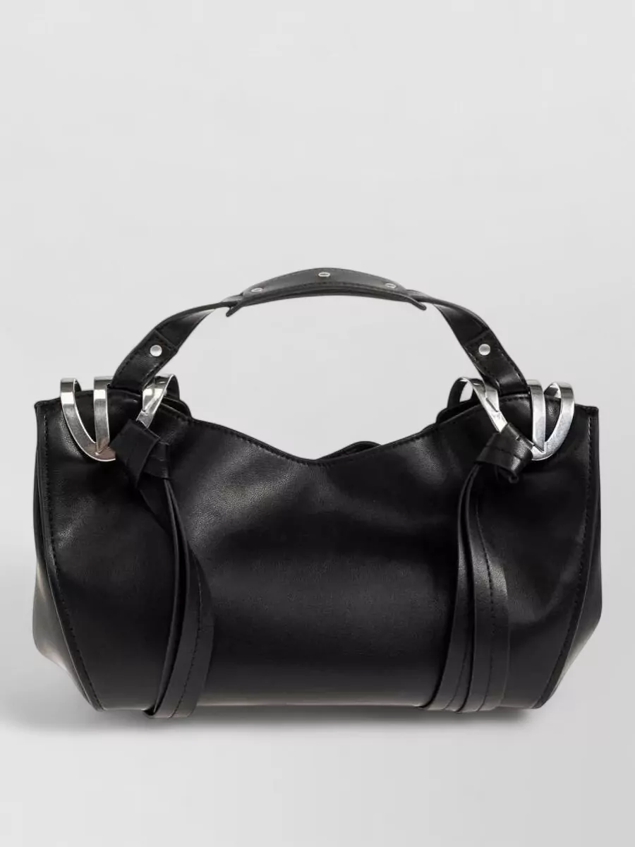 Diesel Small Polyurethane Knot-D Top Handle Bag