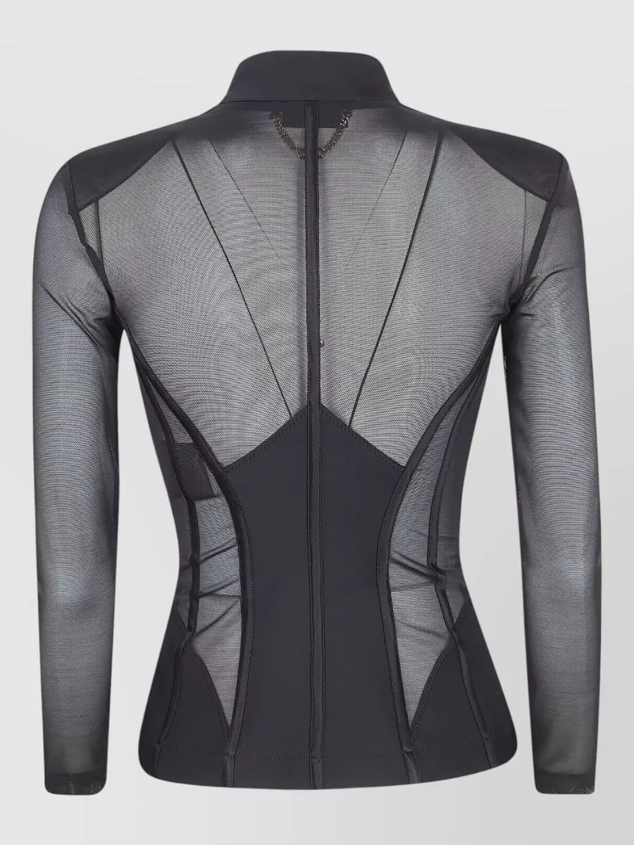 Elisabetta Franchi Long-Sleeve Fitted Jacket
