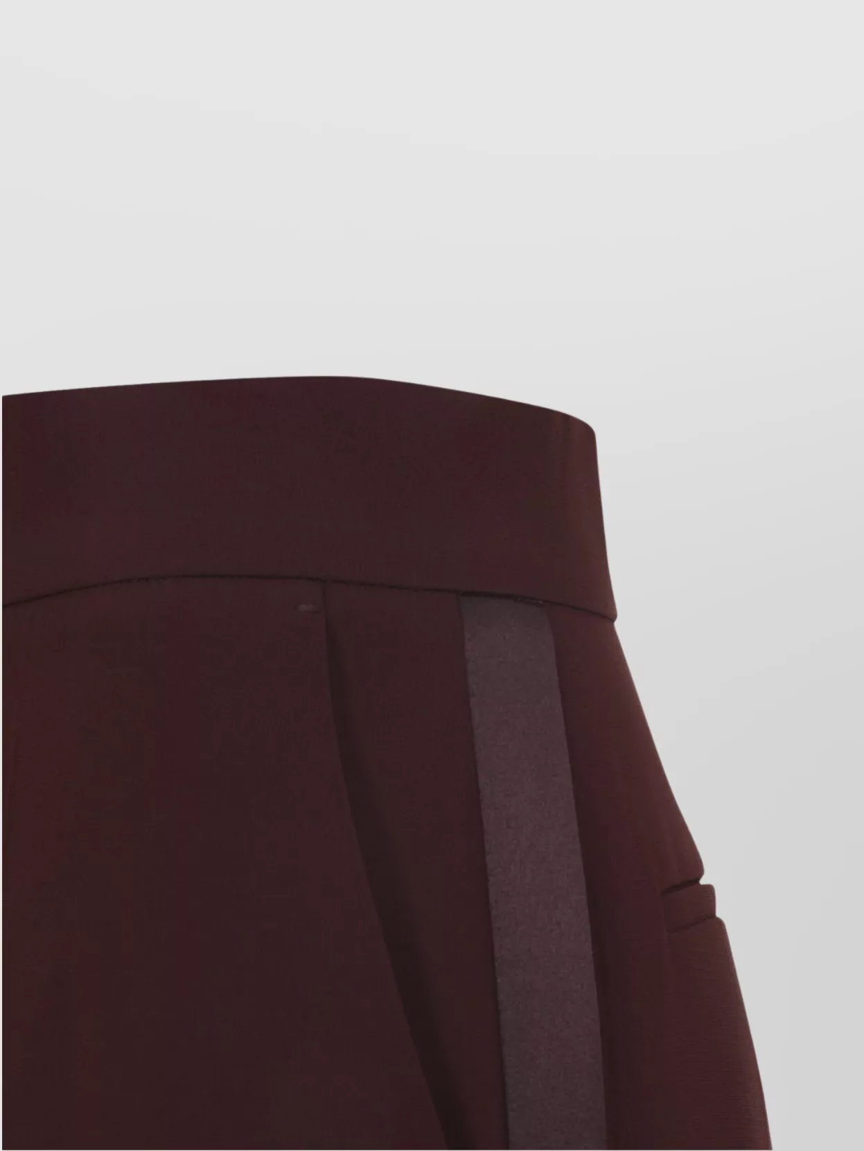 Max Mara Wide Leg High Waist Trousers With Side Stripe