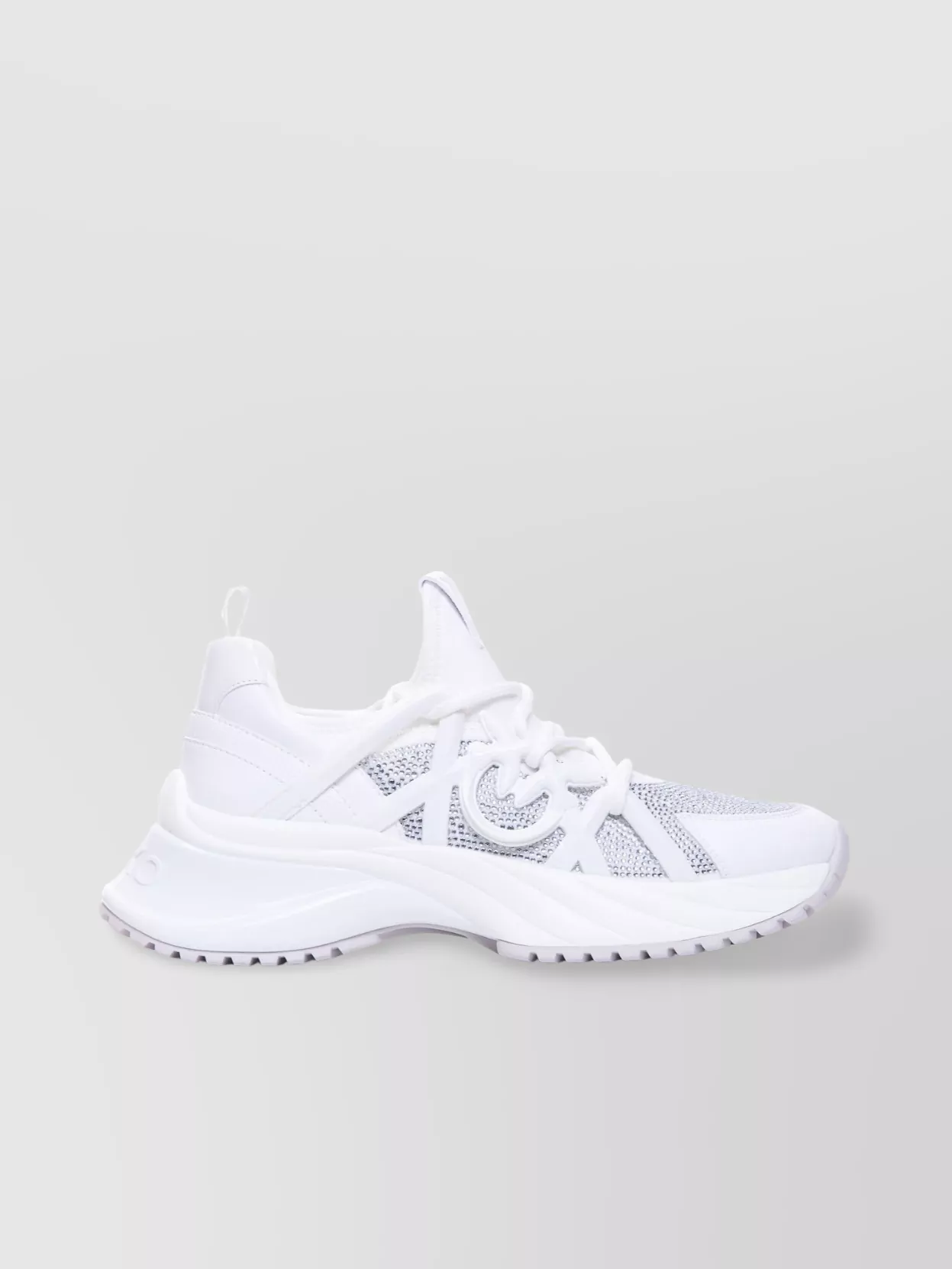 Shop Pinko Low Top Chunky Sole Lace-up Sneakers
