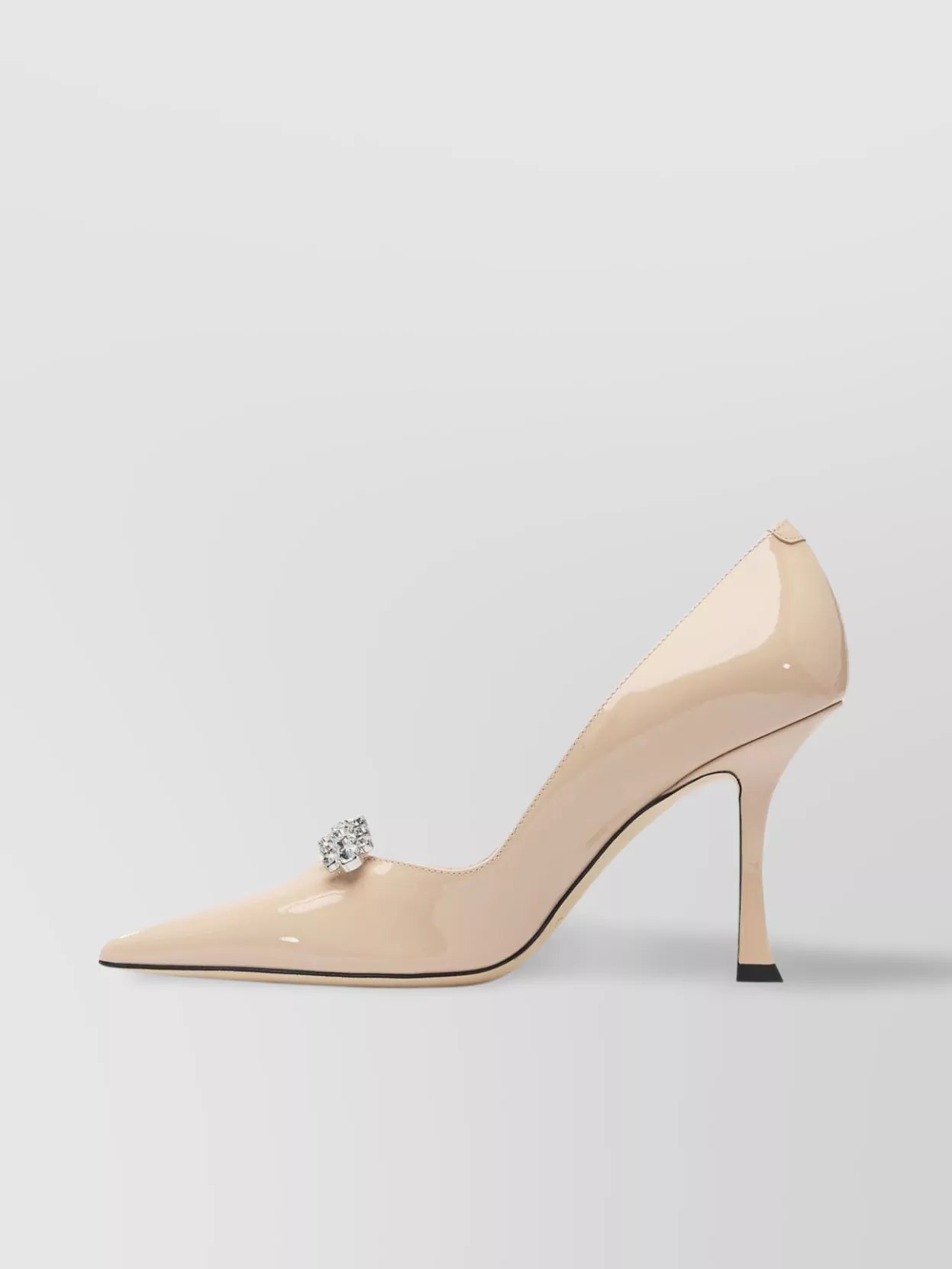 Jimmy Choo Embellished Patent Pointed Toe Pumps