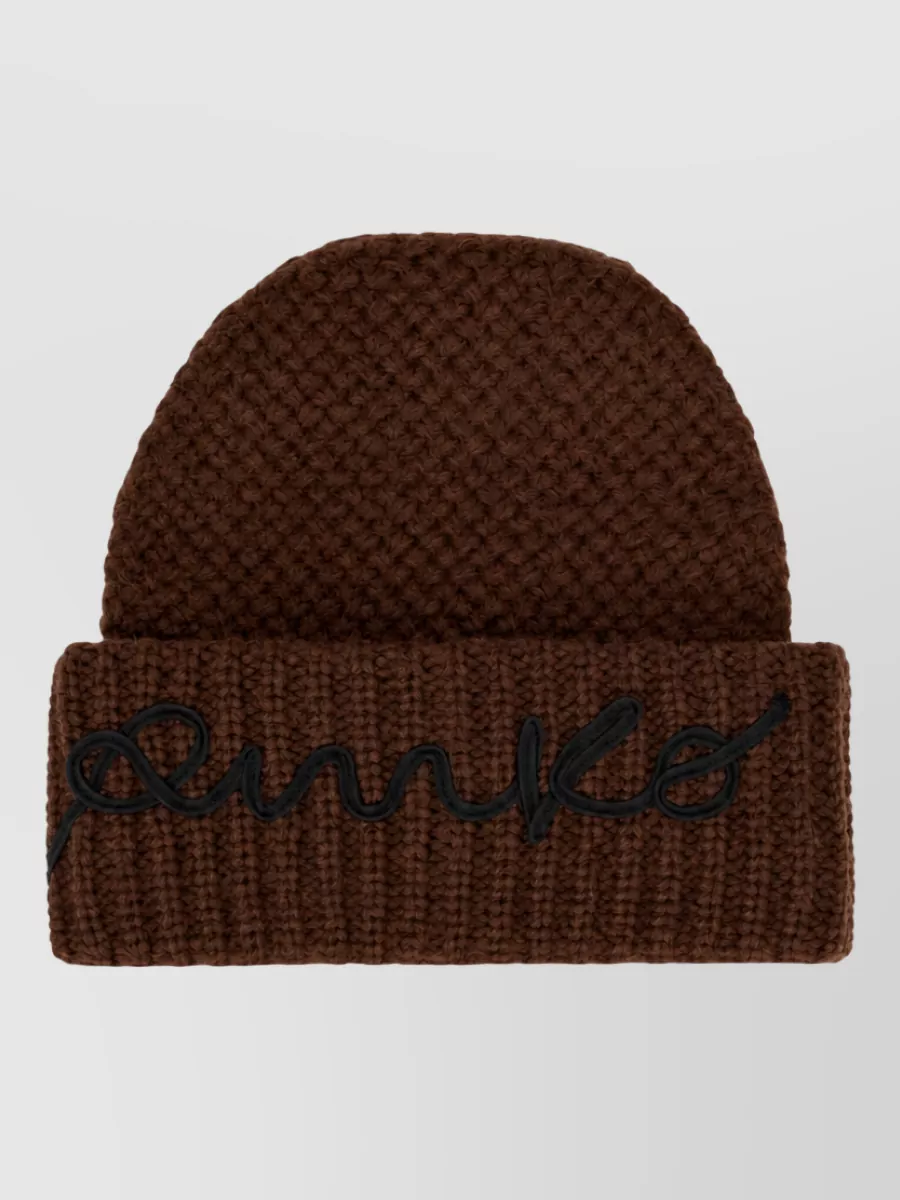 Pinko Embroidered Logo Beanie