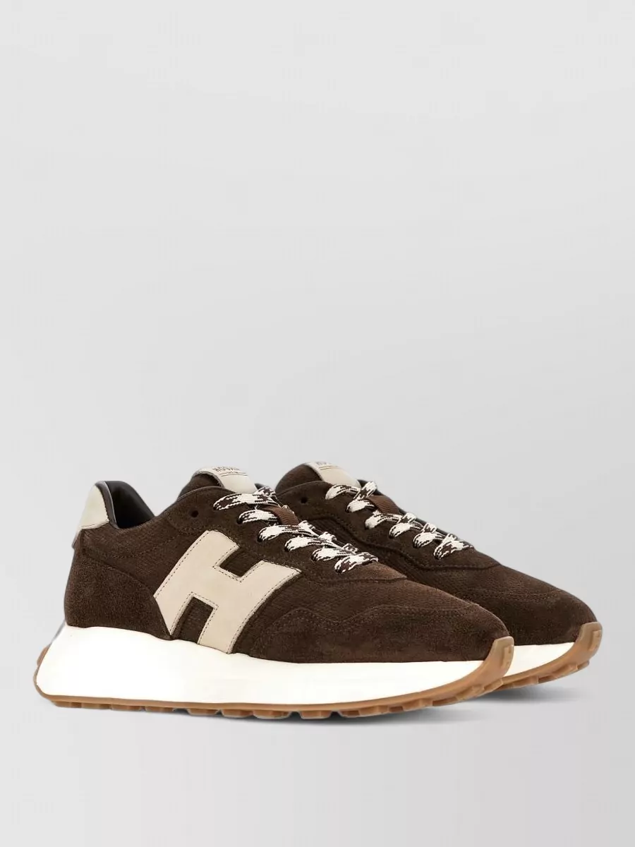 Hogan leather lace-up sneakers