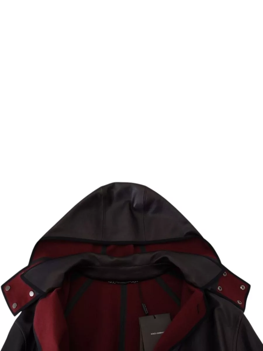 Dolce&Gabbana Cotton Hooded Trench Coat