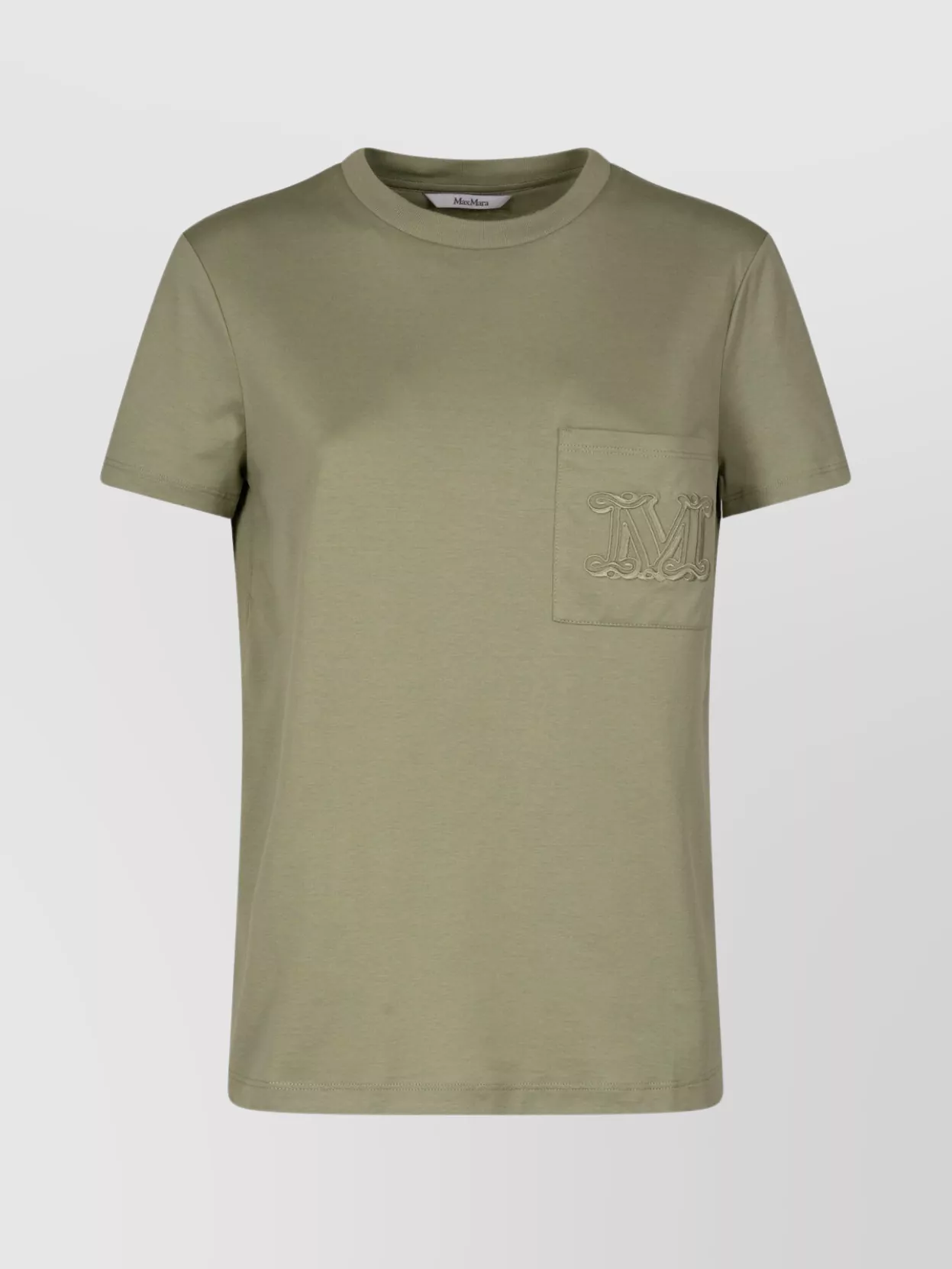 Max Mara M Monogram Cotton Jersey T-shirt Clothing In Green