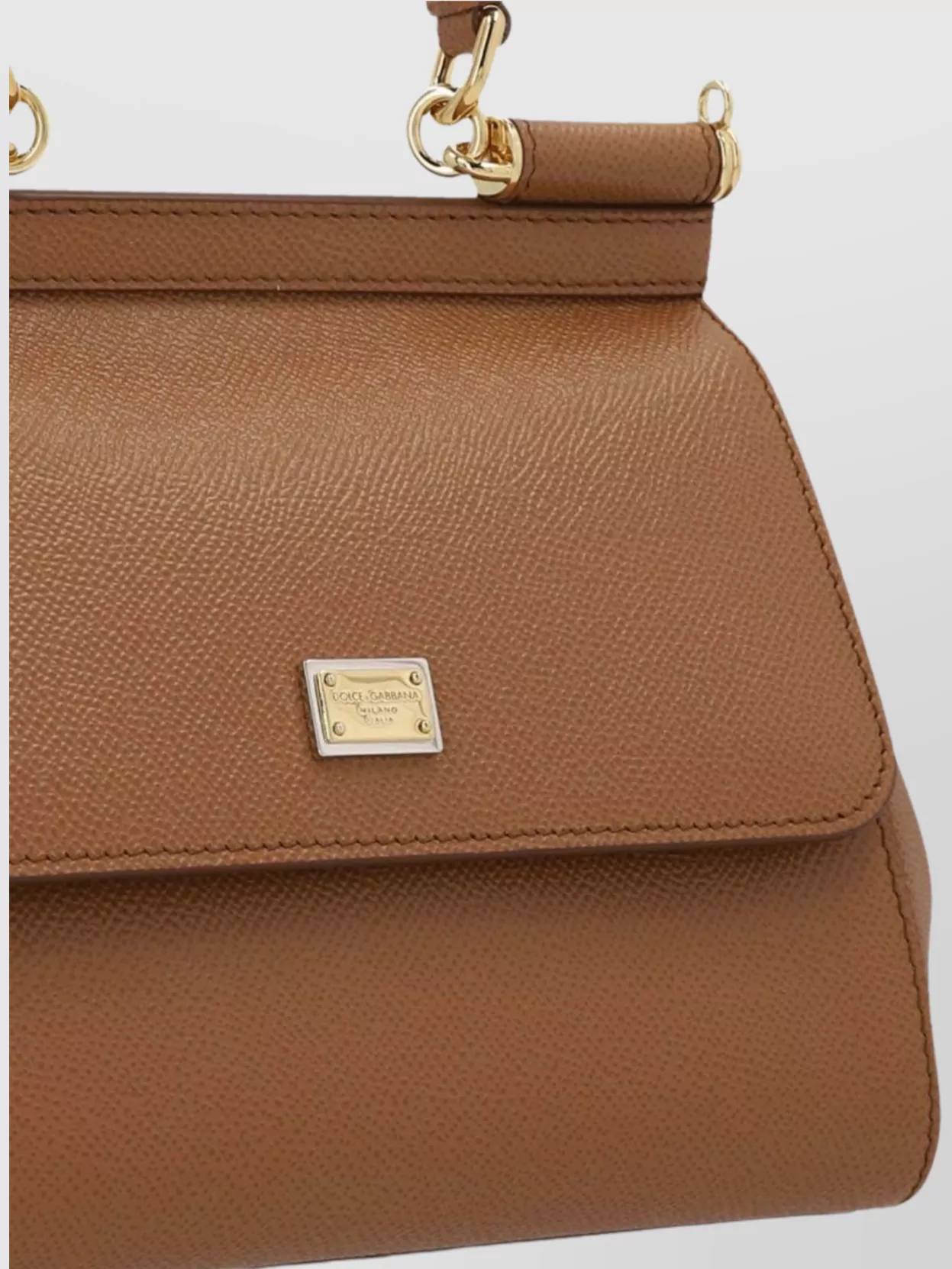 Dolce&Gabbana Sicily Medium Leather Shoulder Bag