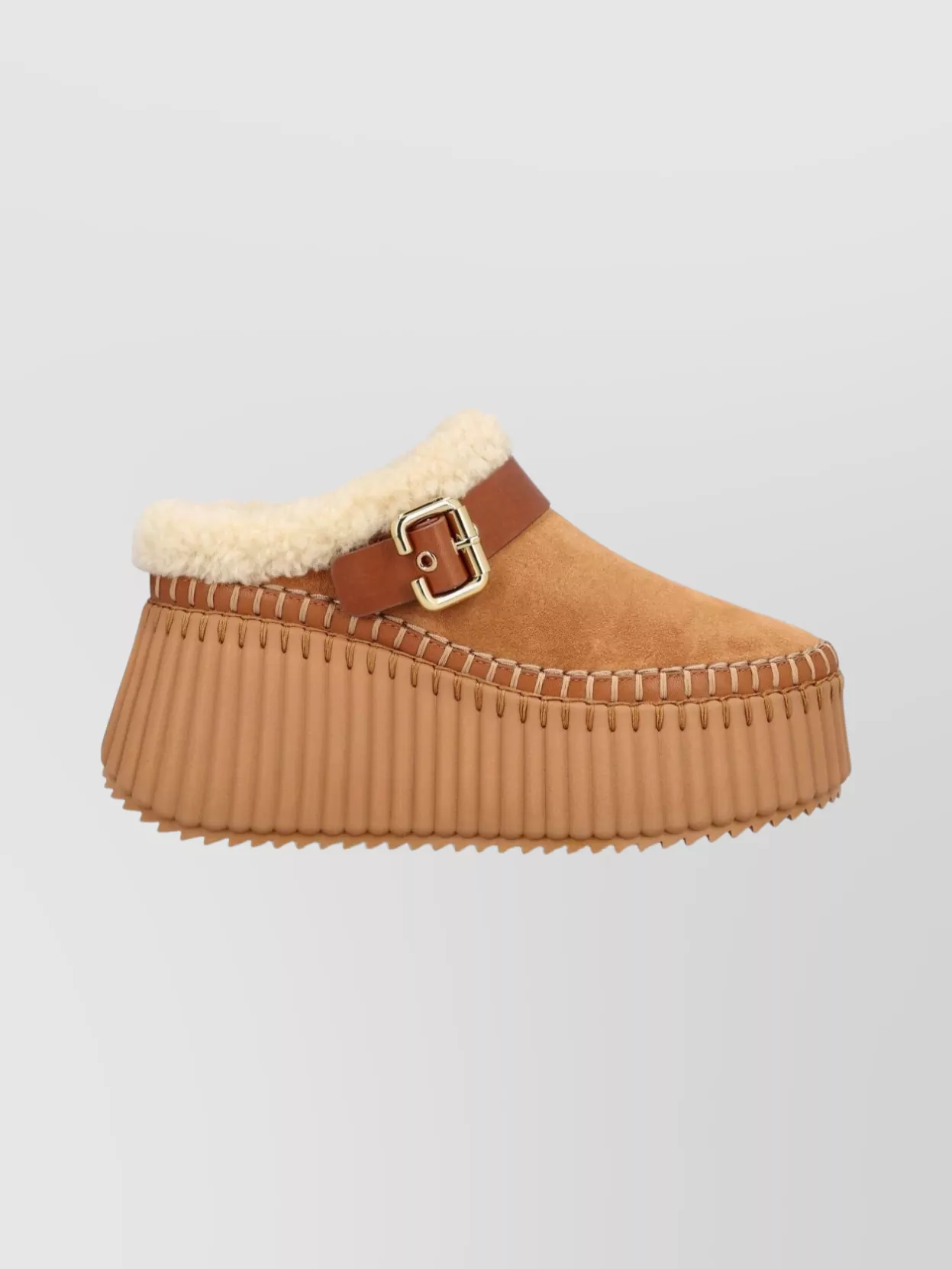 Chloé Stylish Ankle Boots With Buckle And Platform