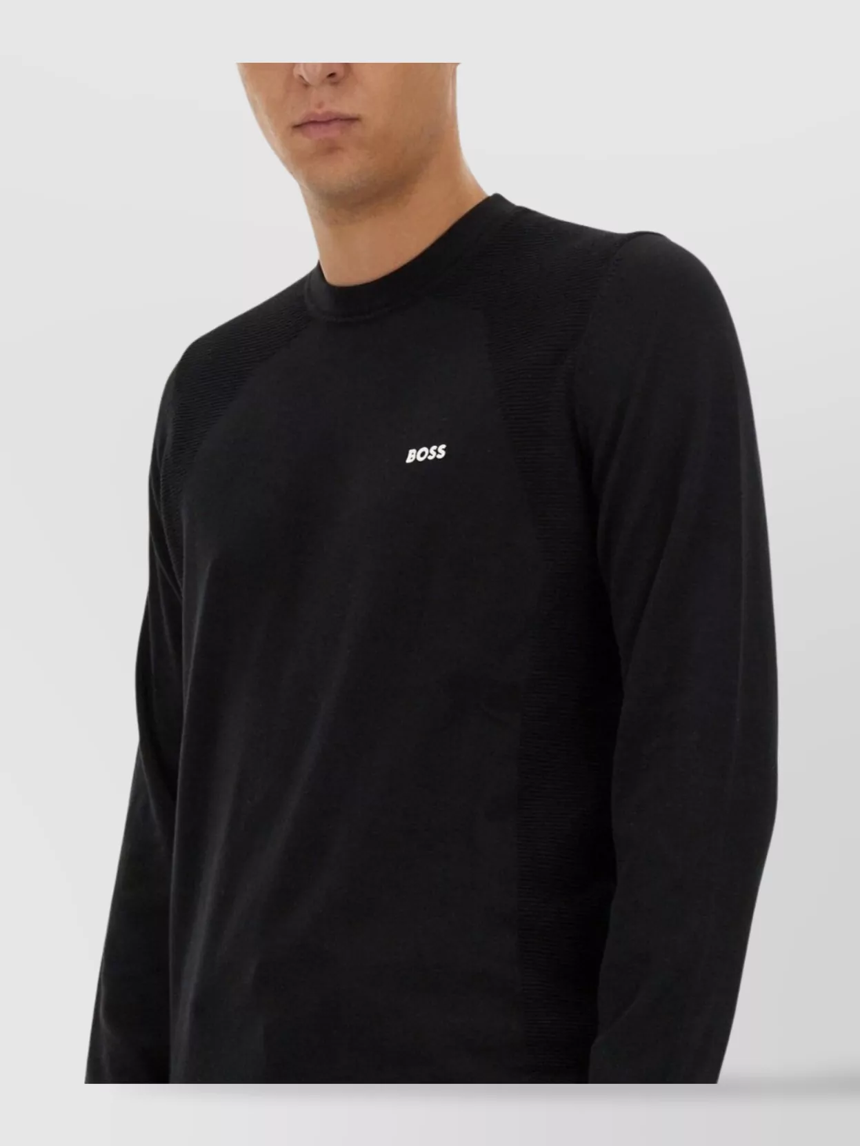 HUGO BOSS LOGO CREW NECK SWEATER 