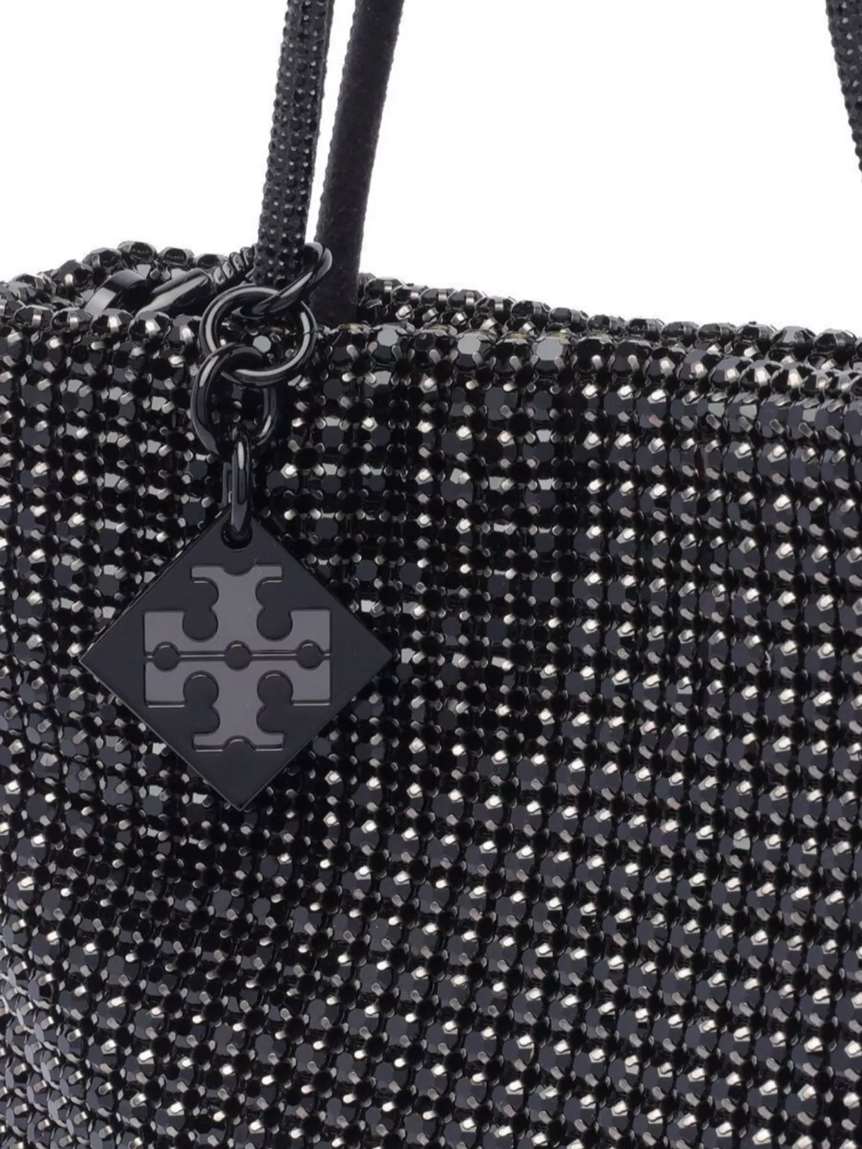 Tory Burch Crystal Beaded Tote Bag With Detachable Strap